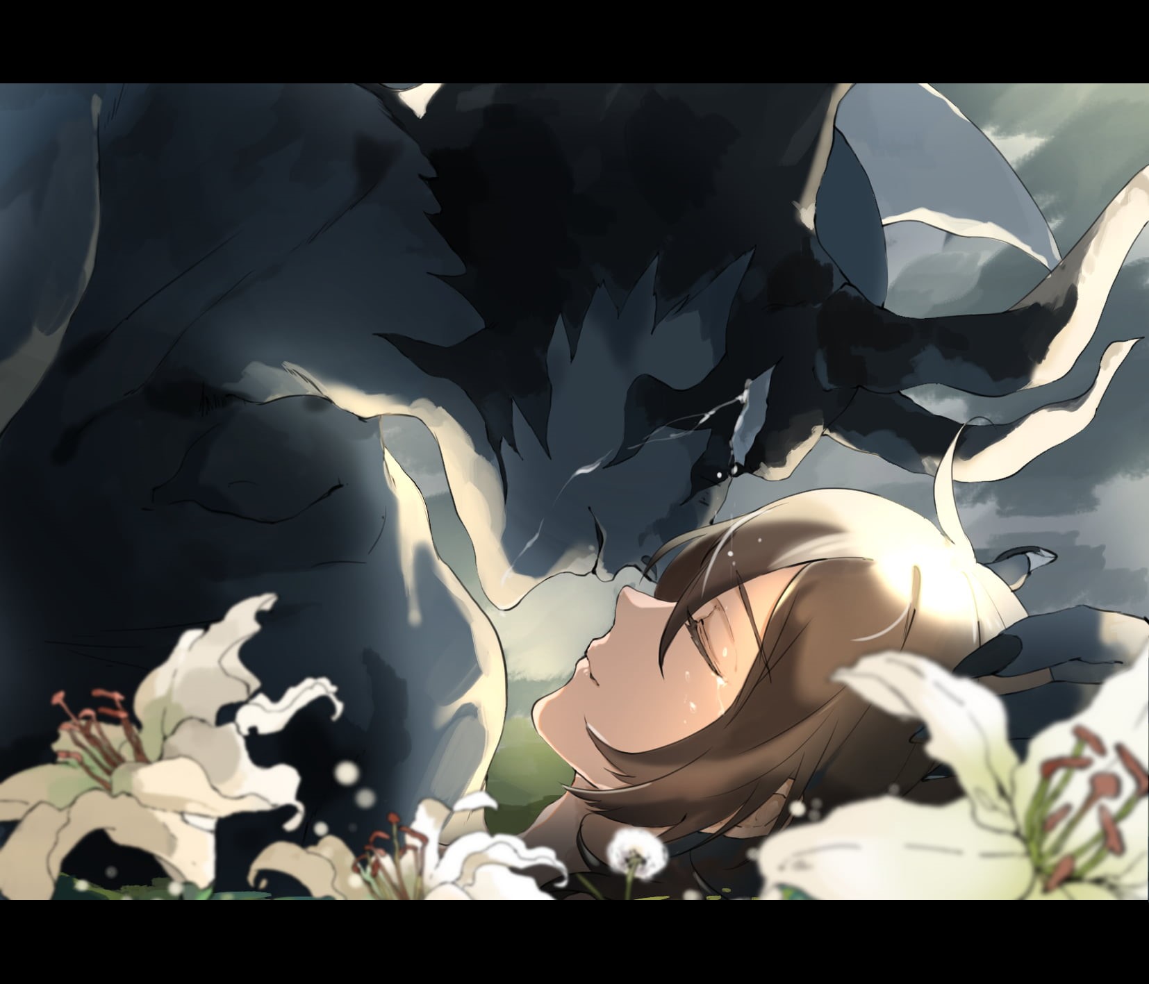 Miki Makimura, art and craft, digital composite, unrecognizable person, nature, devilman crybaby, sunlight, plant, lifestyles, real people, beauty in nature, HD Wallpaper