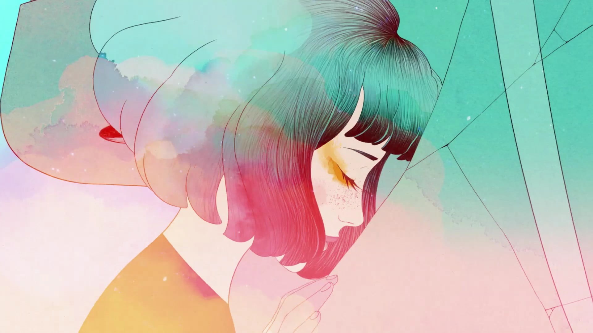 games art, PC gaming, video games, Gris (Video Game), 1080P, HD Wallpaper