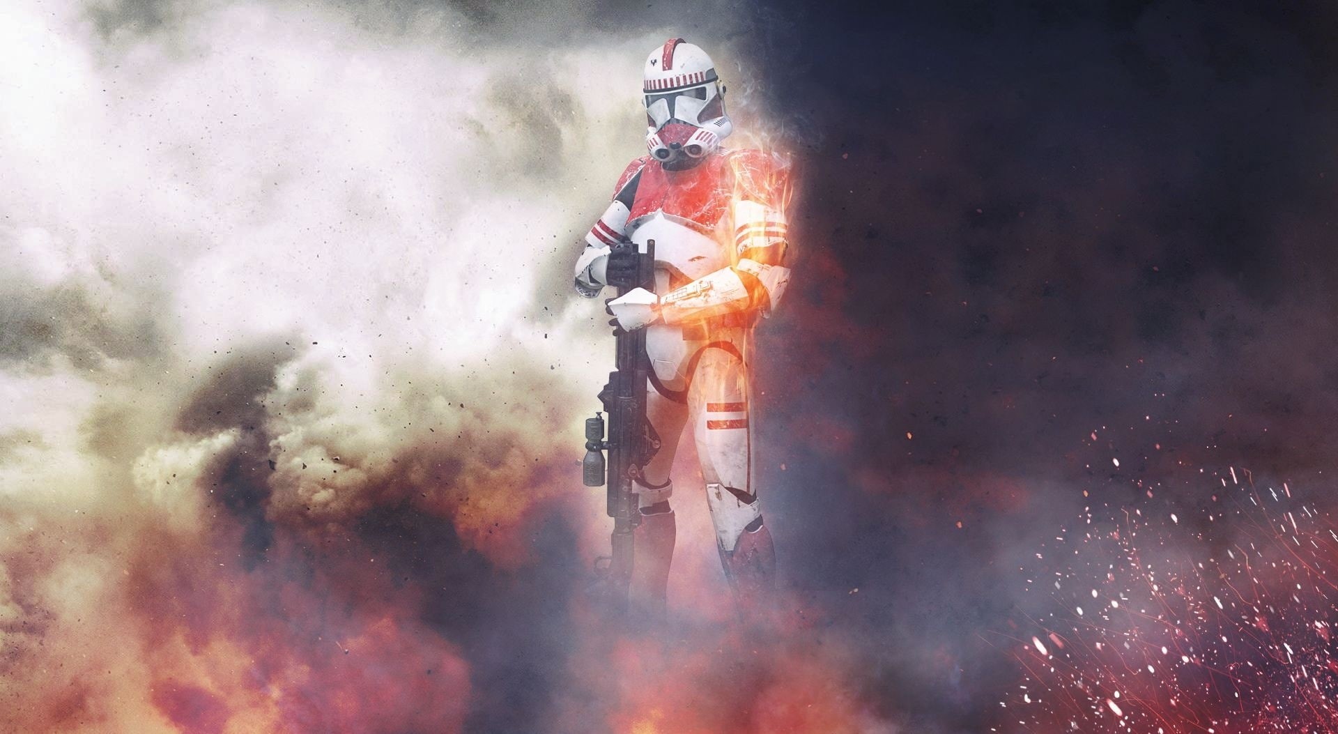 competition, wars, dust, fire, headwear, clothing, clone wars, battlefield 3, battlefront, scout, battlefront 2, communication, star, helmet, courage, bf4, HD Wallpaper