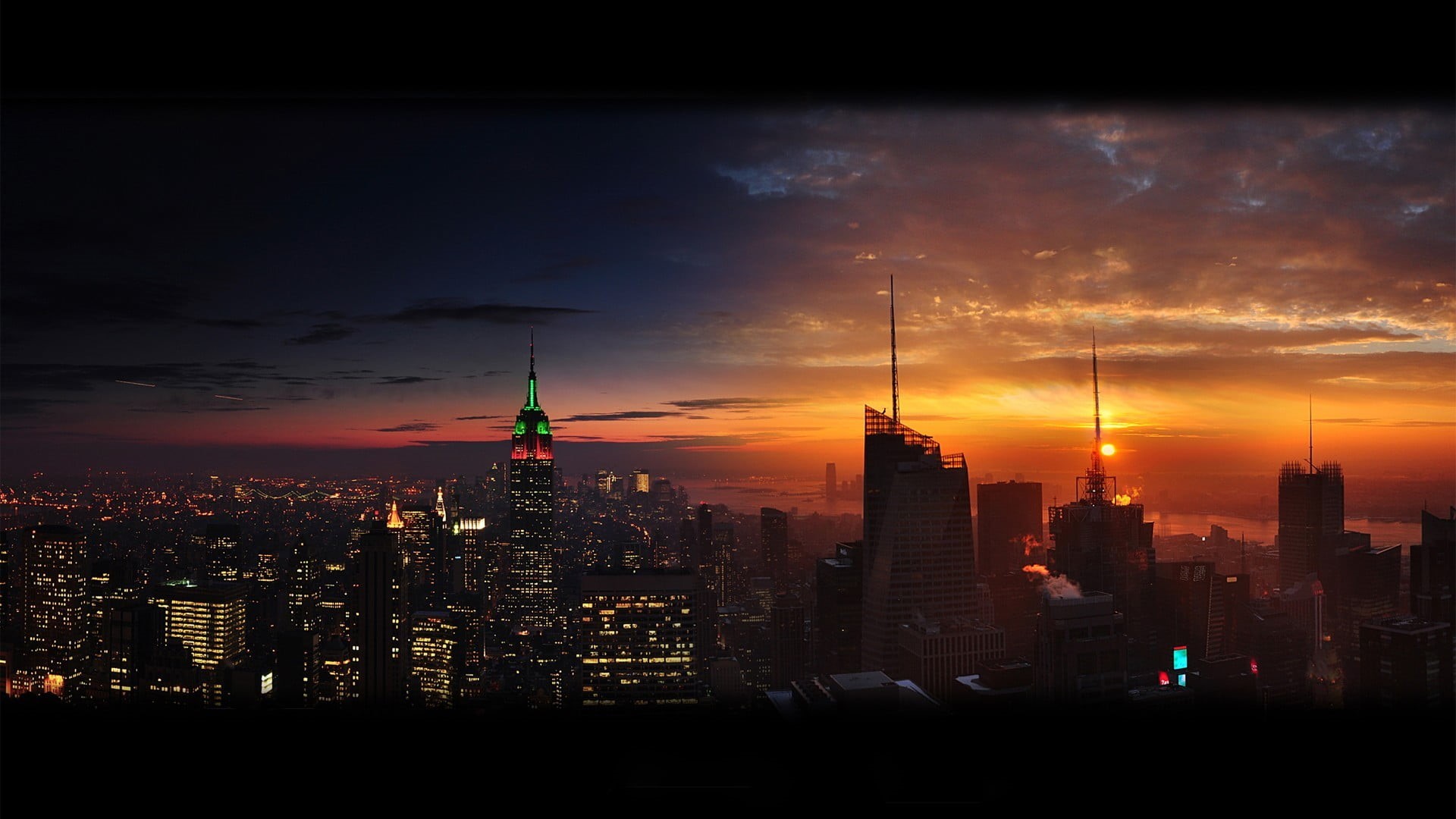 international Landmark, new, financial District, dusk, building Exterior, aerial View, 1080P, spire, tourism, travel, freedom Tower - New York, architecture, HD Wallpaper