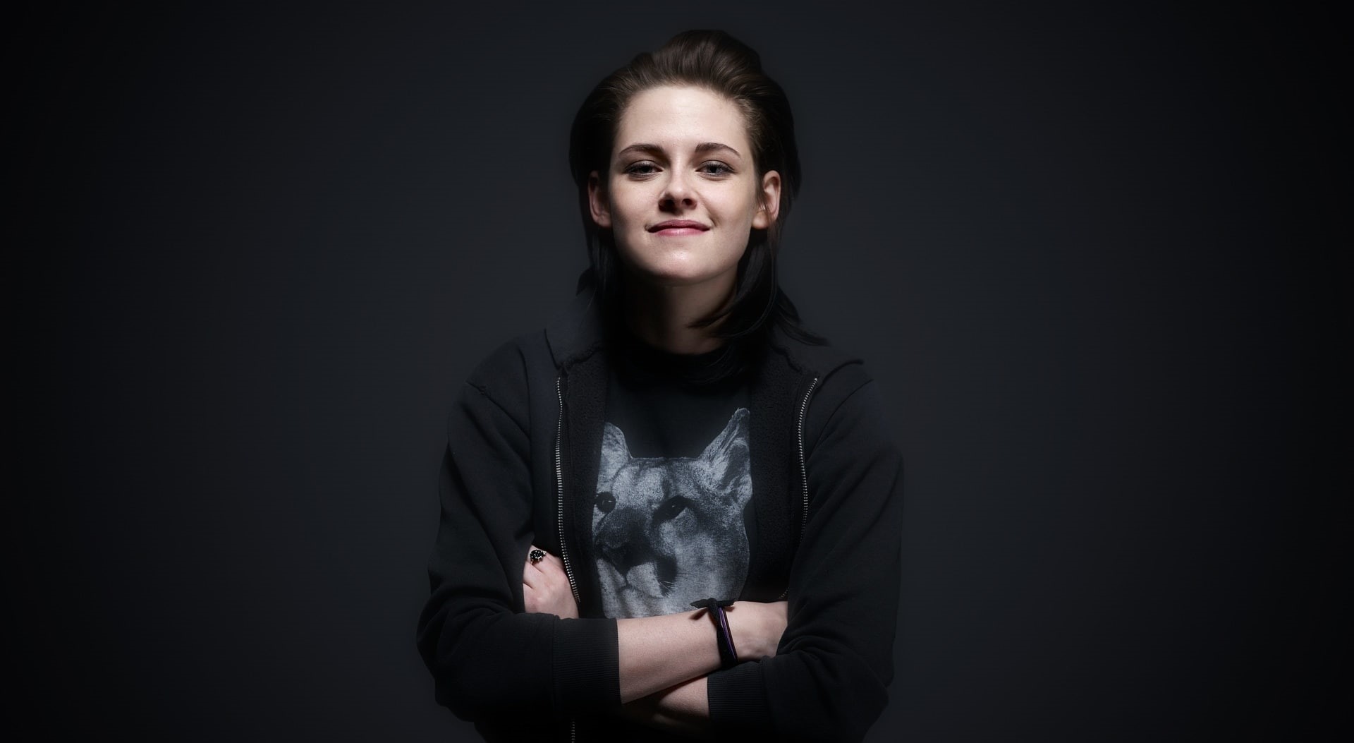 black color, hairstyle, front view, 2011, women, young adult, one person, looking at camera, beauty, 2012, cut out, smiling, kristen, beautiful woman, Movies/Kristen Stewart, HD Wallpaper