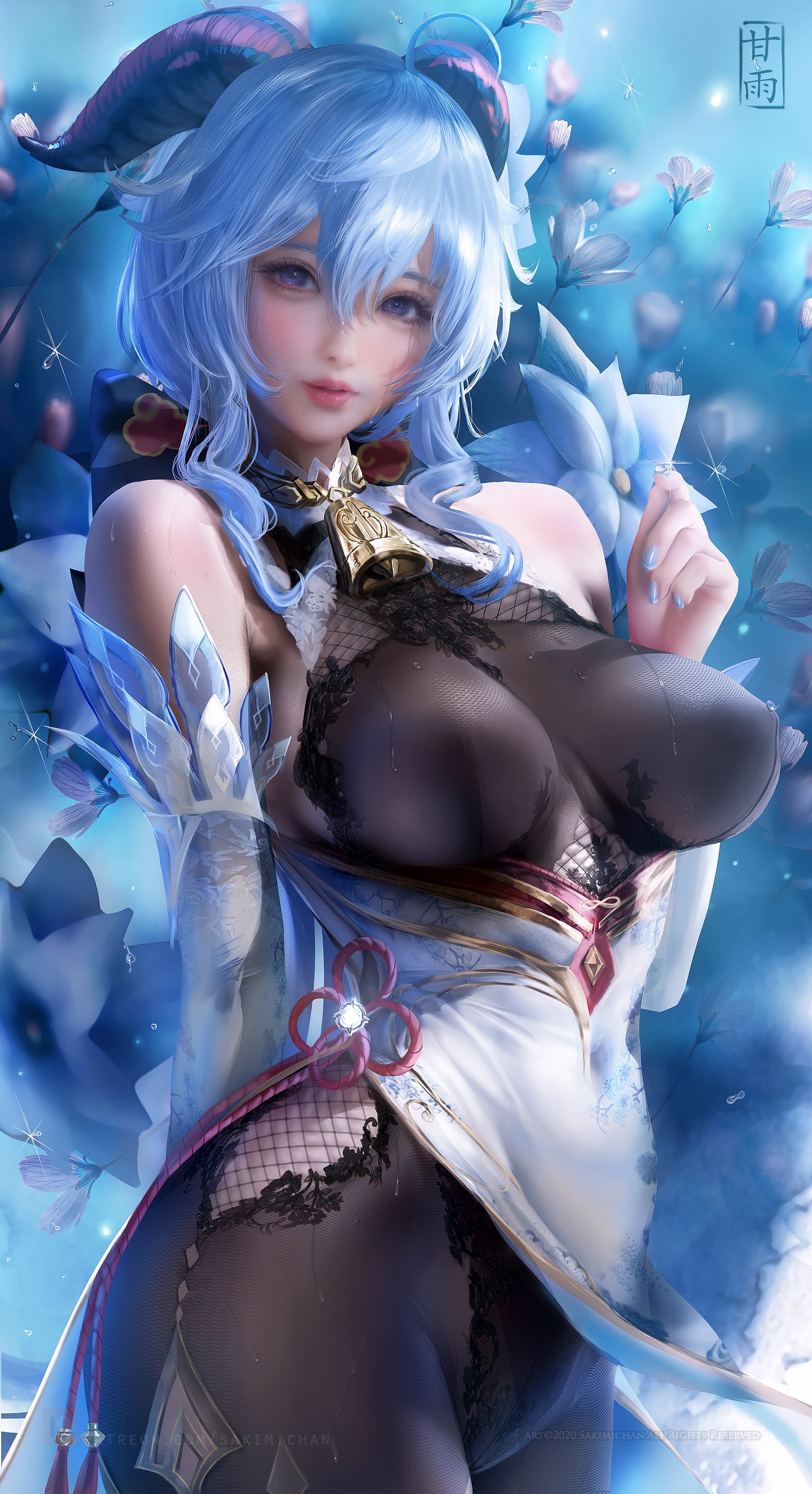 women, illustration, drawing, fantasy girl, video game characters, fan art, Sakimichan, digital art, looking at viewer, video game art, video games, long hair, Phone HD Wallpaper