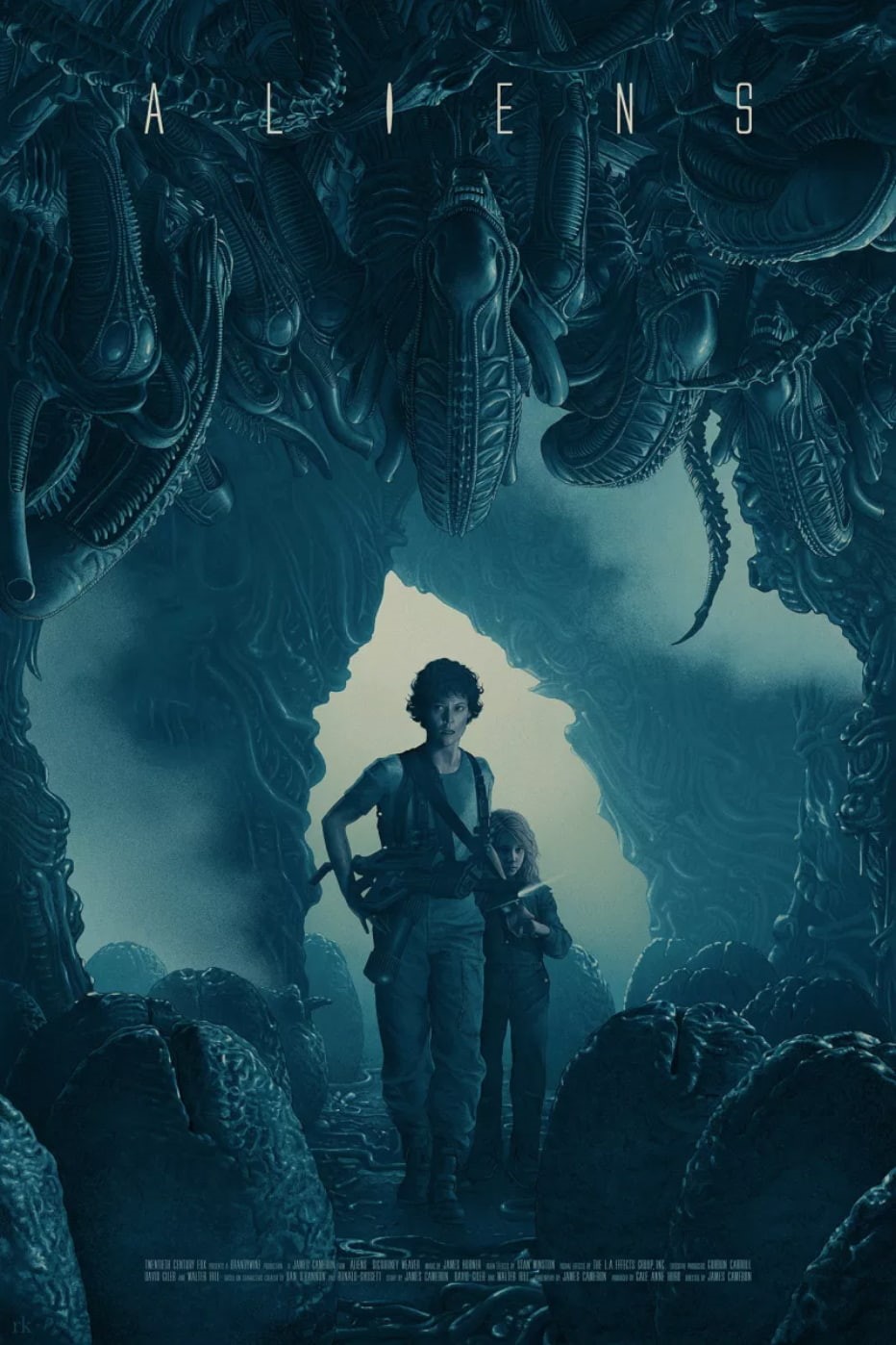 720P, movie poster, Aliens (movie), H. R. Giger, aliens, Sigourney Weaver, Phone HD Wallpaper