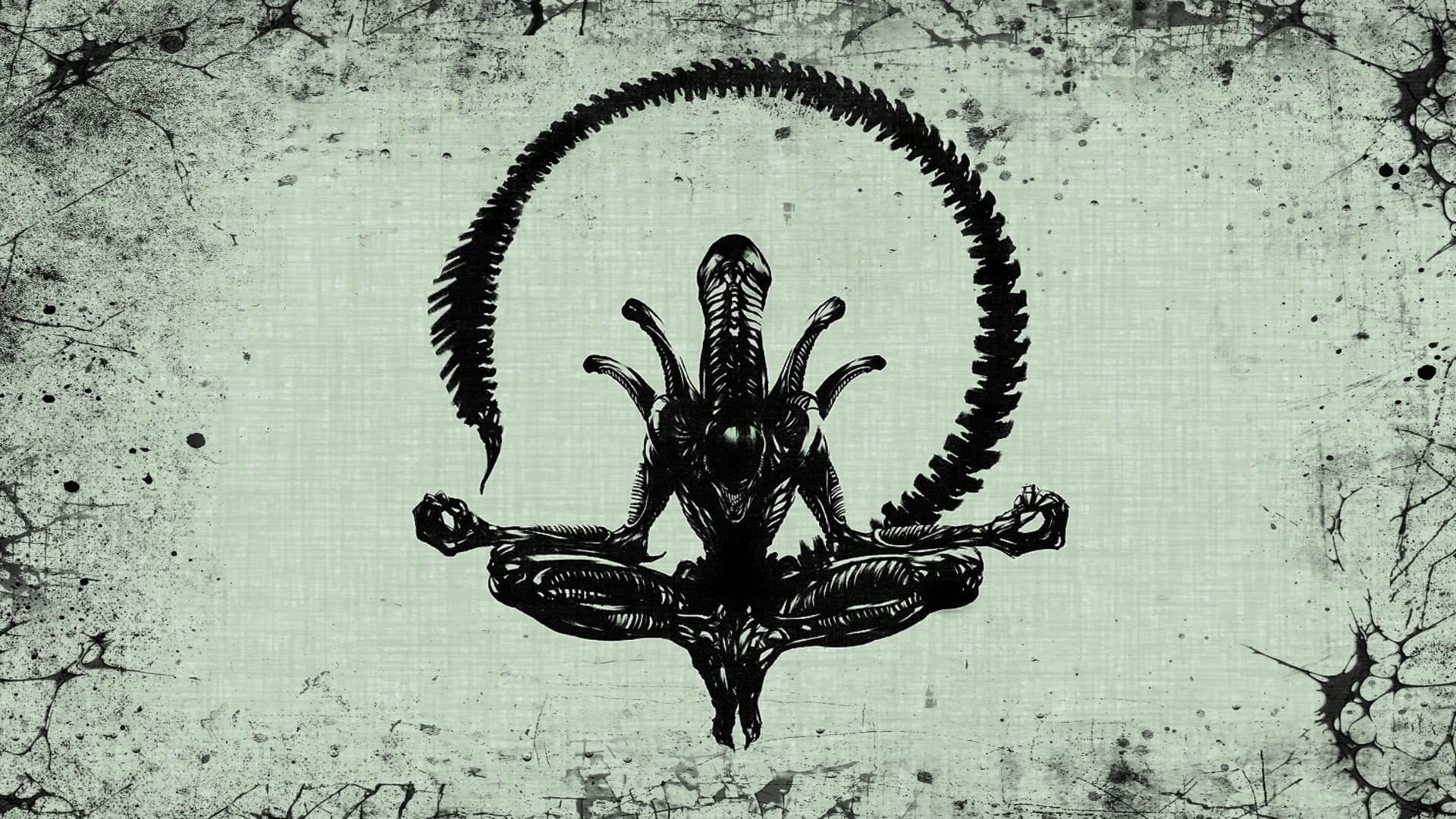illustration, aliens, decoration, day, animal wildlife, metal, pattern, animal representation, ornate, meditating, animal themes, Xenomorph, no people, HD Wallpaper