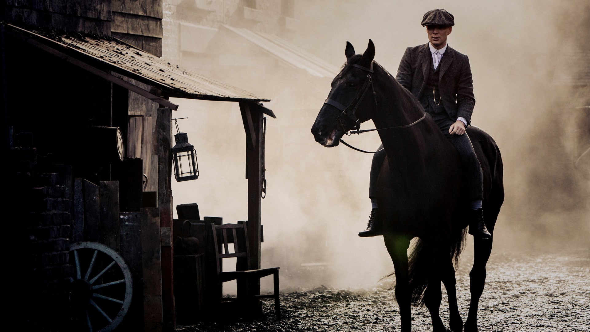 pets, men, peaky blinders, livestock, transportation, adult, vertebrate, standing, day, herbivorous, mammal, one animal, horse, portrait, full length, domestic, HD Wallpaper