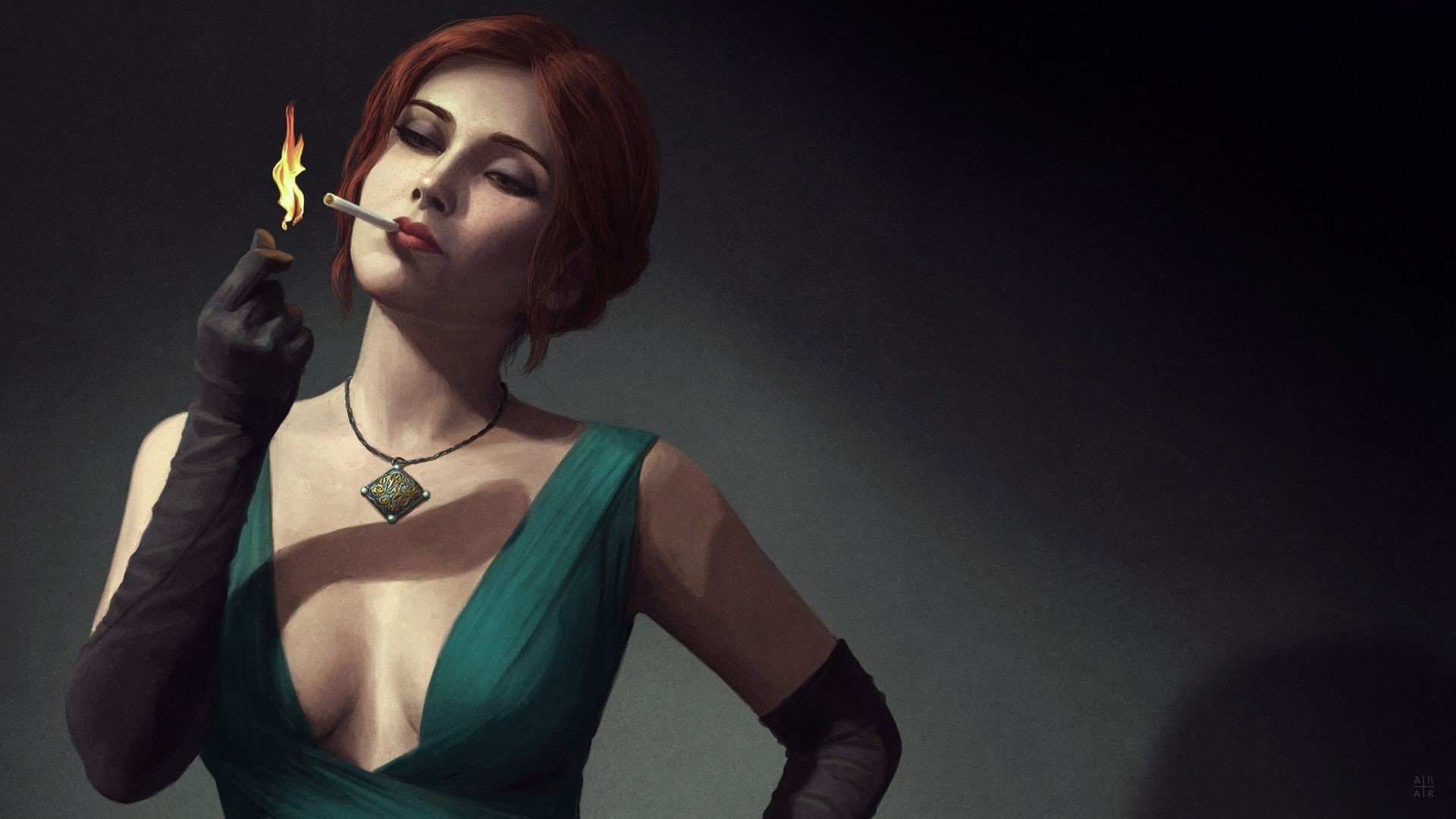 1080P, The Witcher 3: Wild Hunt, video game characters, Triss Merigold, The Witcher, HD Wallpaper