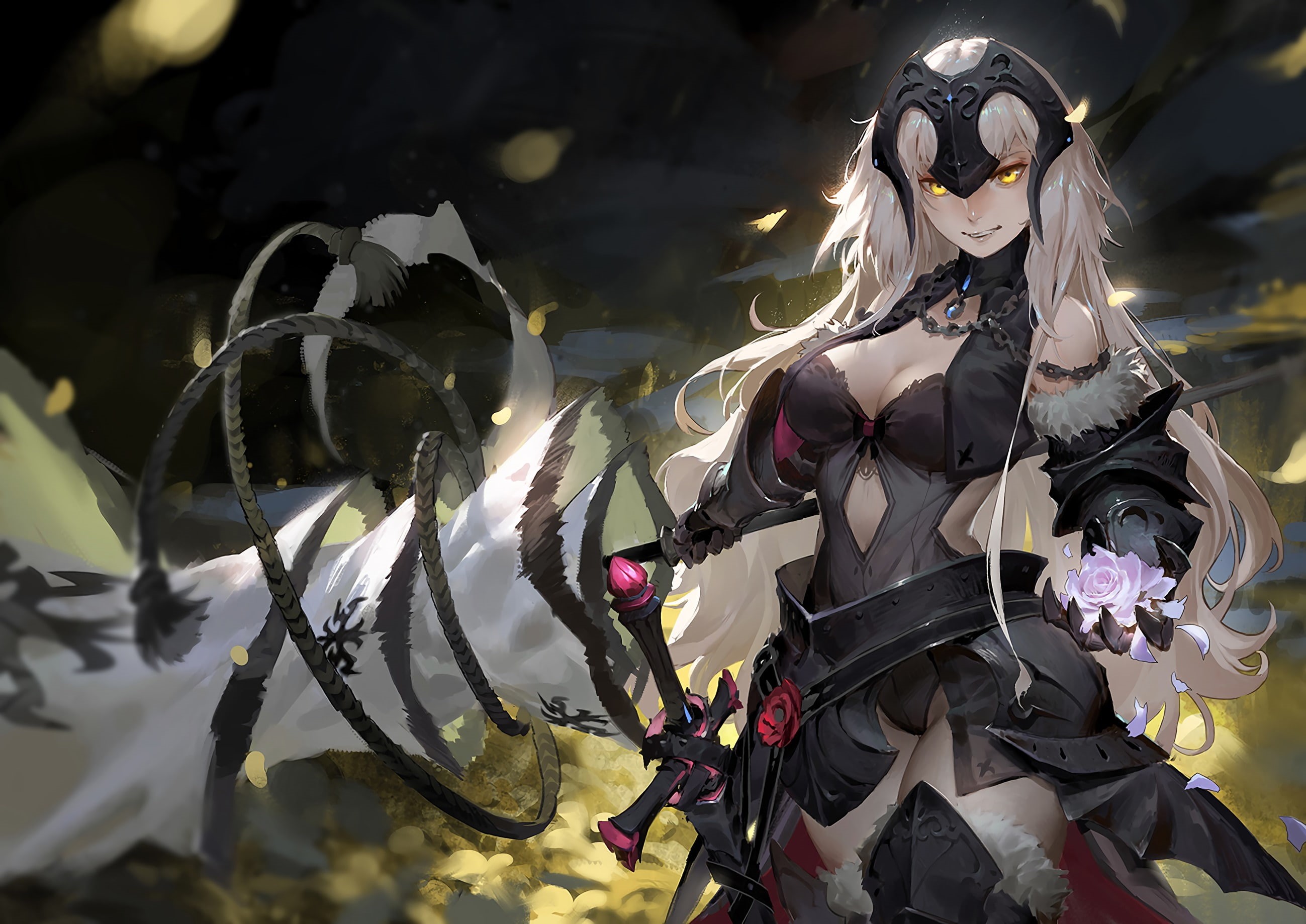 2K, white hair, one person, event, standing, Fate/Grand Order, carnival - celebration event, leisure activity, women, flag, long hair, lifestyles, clothing, HD Wallpaper