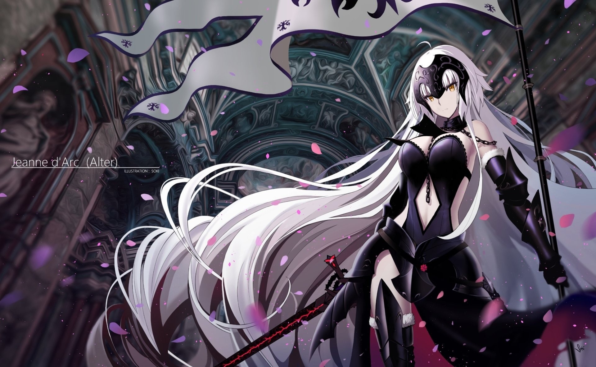Jeanne dArc Alter, Avenger (Fate/Grand Order), Fate/Grand Order, Fate Series, 1080P, HD Wallpaper