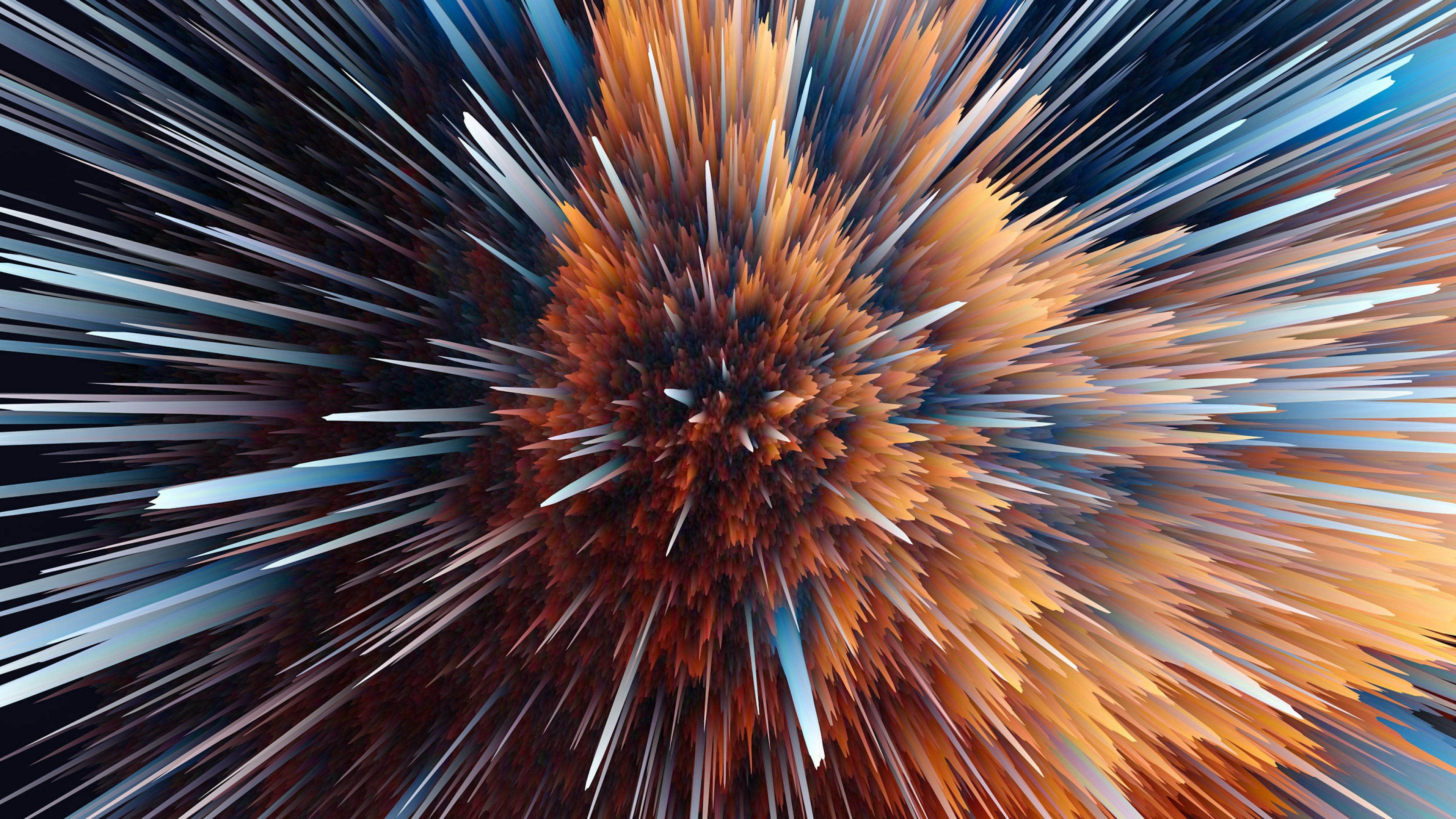 abstract art, explosion, graphics, particle, 4K, abstraction, HD Wallpaper