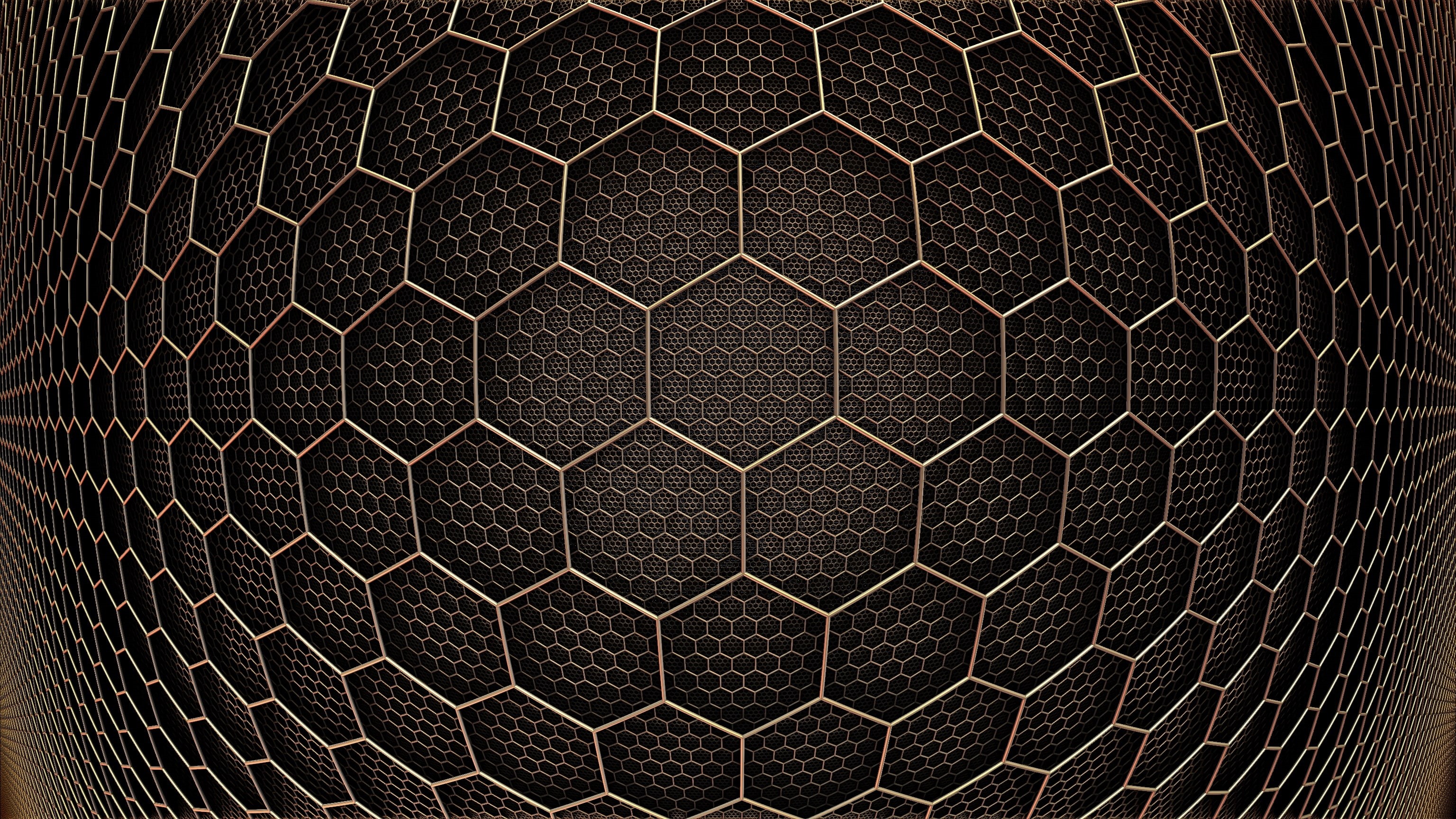 2K, 3d design, hexagon, abstract, HD Wallpaper
