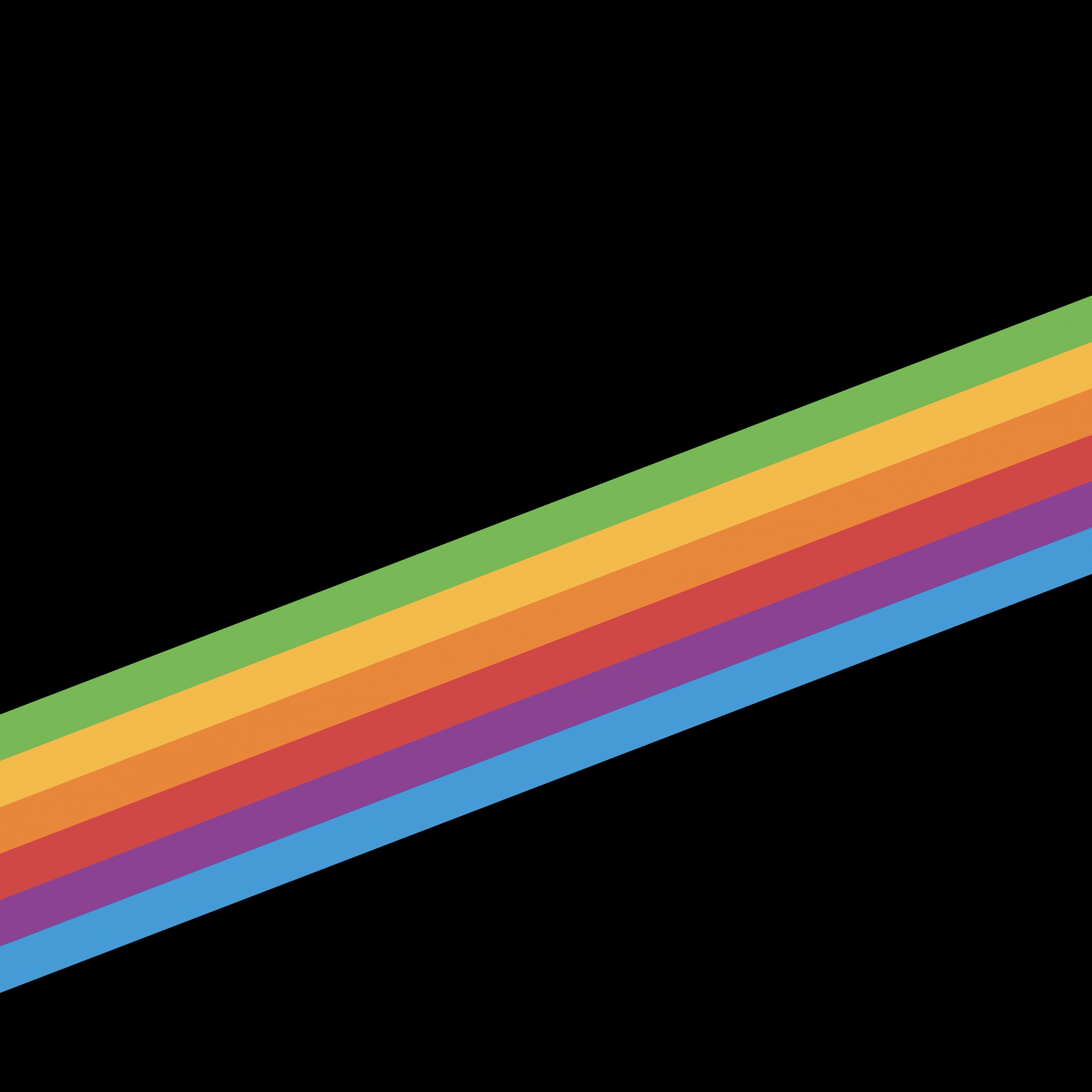 Stock, iPhone 8, iOS 11, 2K, Rainbow colors, iPhone X, Dark background, AMOLED, Colorful, Phone HD Wallpaper