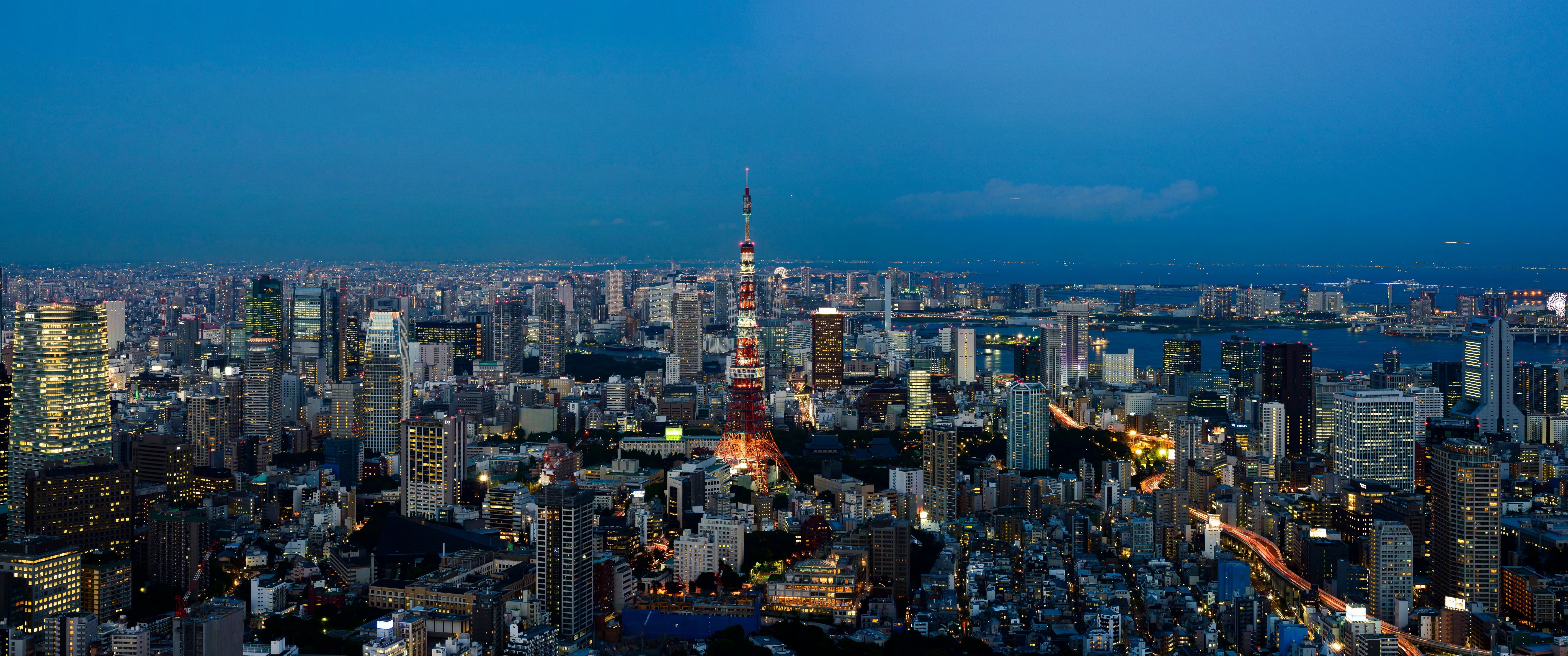 city, residential district, travel destinations, Tokyo Tower, 5K, tower, nature, cityscape, urban skyline, built structure, city life, office building exterior, HD Wallpaper