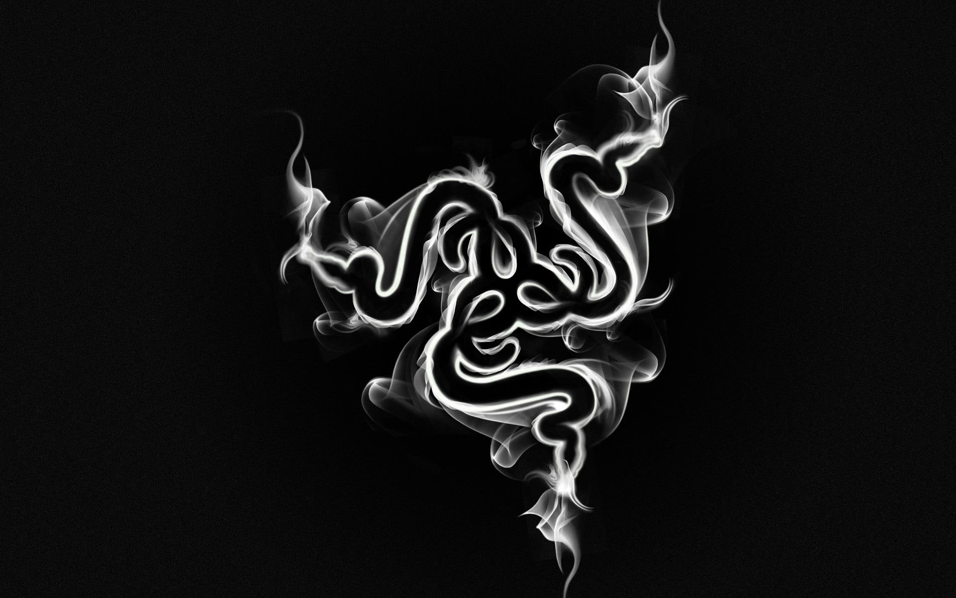 glowing, illuminated, technology, 1080P, smoke, night, black, fire - natural phenomenon, creativity, copy space, nature, logo, art and craft, indoors, HD Wallpaper