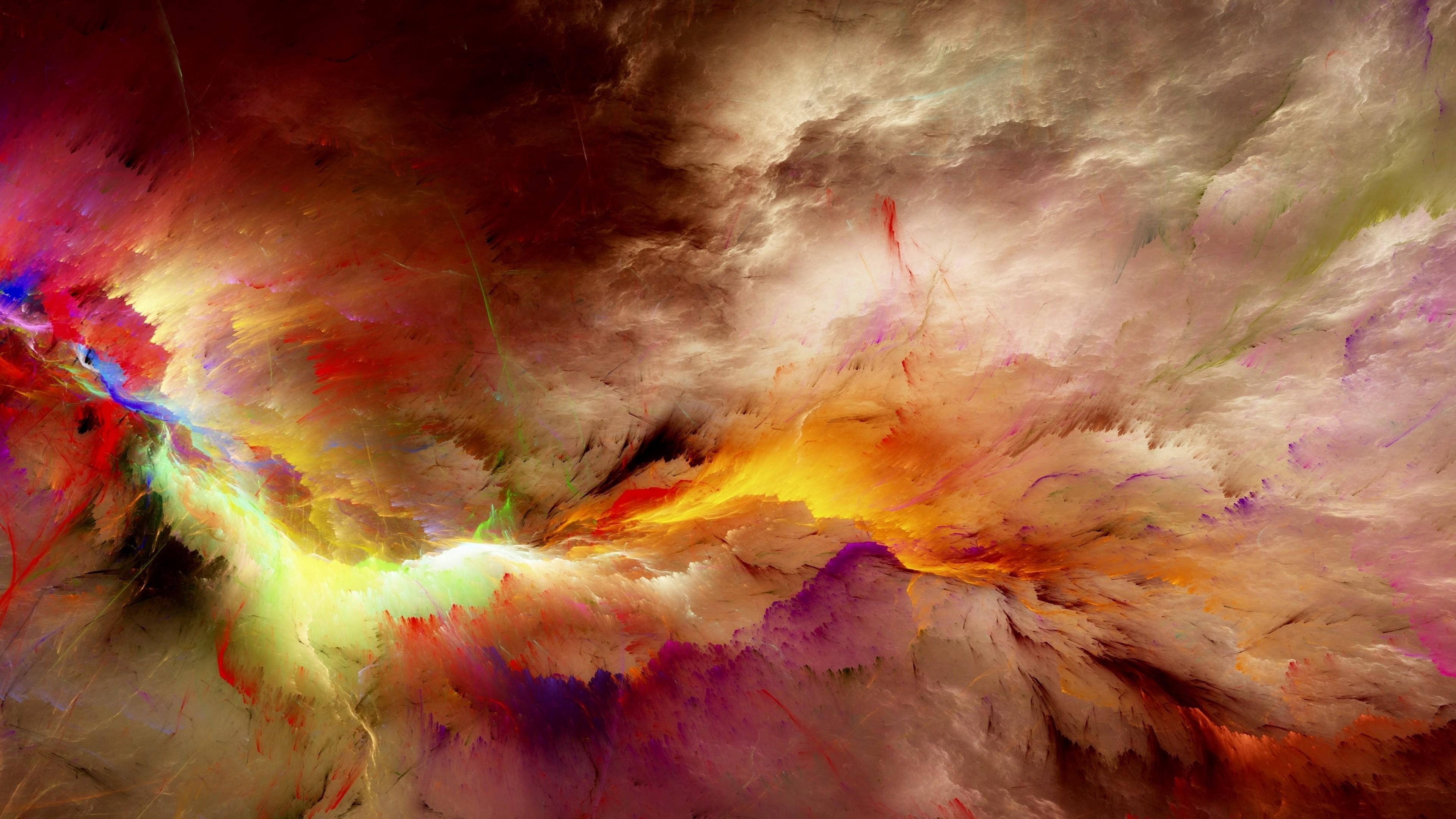 fractal, artwork, art, 4K, artistic, colors, HD Wallpaper