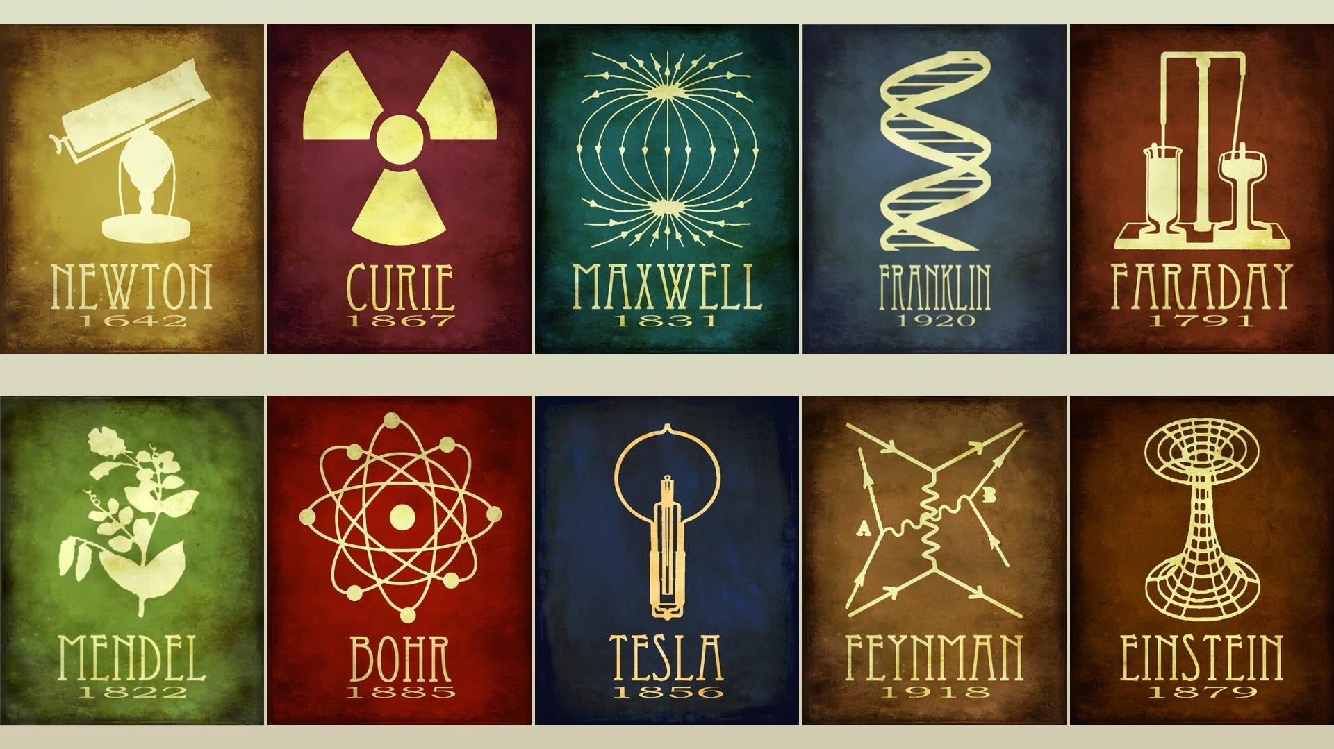 assorted, text, christmas, ornate, Isaac Newton, number, color, vector, year, choice, retro Styled, digital composite, chemistry, abstract, Faraday, symbol, HD Wallpaper
