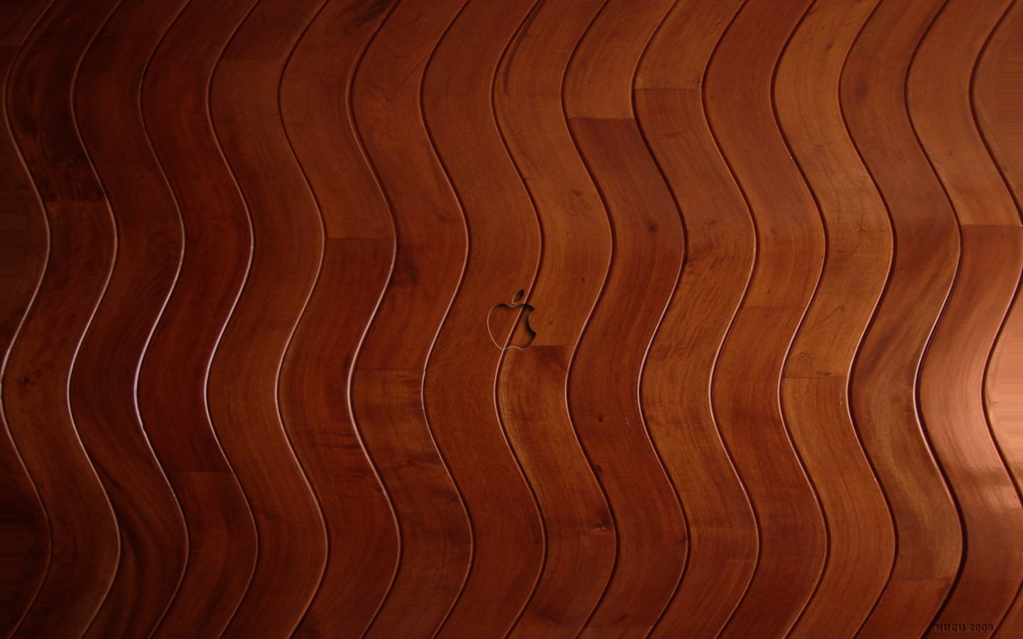 digital art, wooden surface, 720P, texture, Apple Inc., shapes, logo, lines, waves, HD Wallpaper
