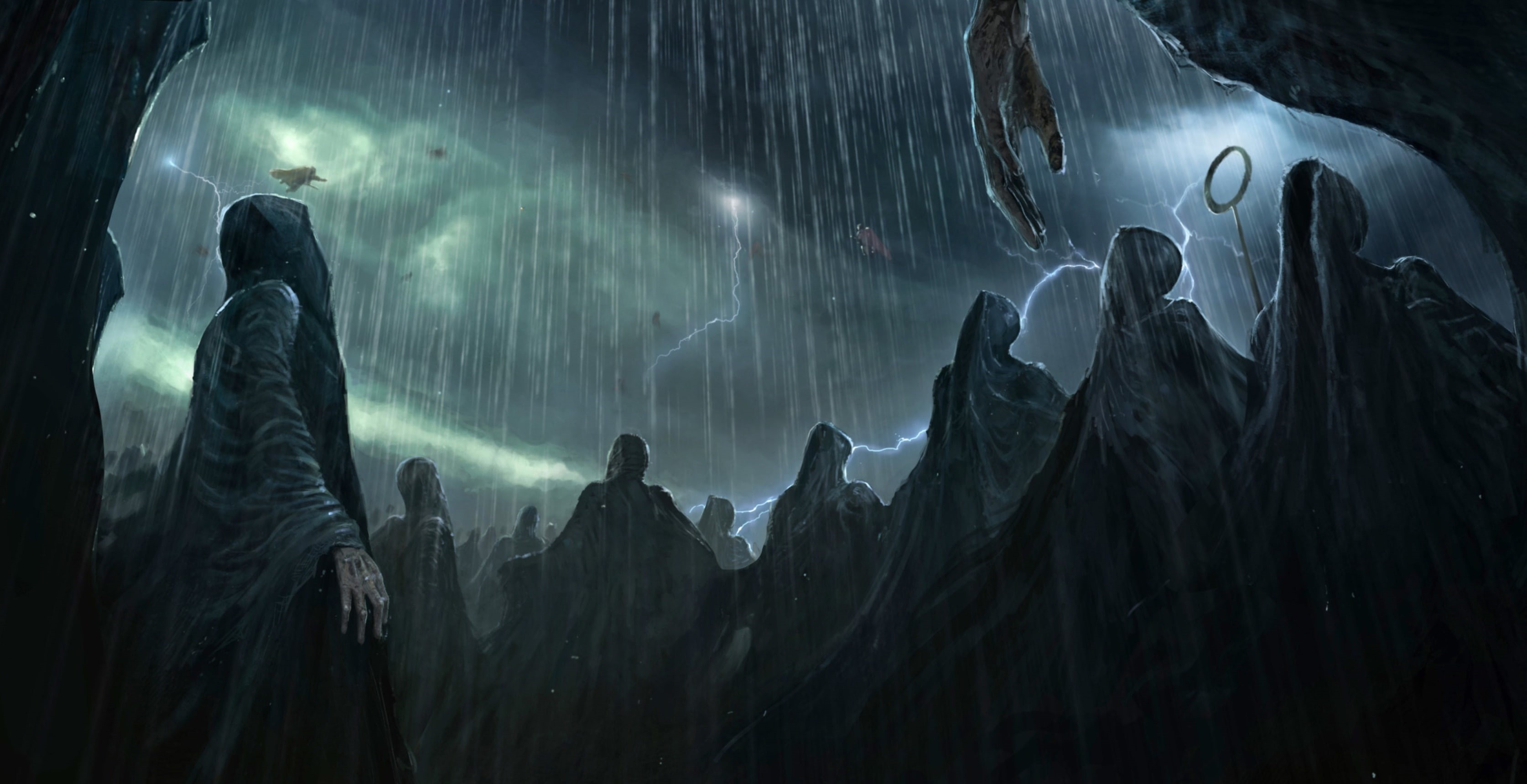 fantasy art, Josh Hutchinson, Harry Potter, 2K, Dementors (Harry Potter), artwork, HD Wallpaper