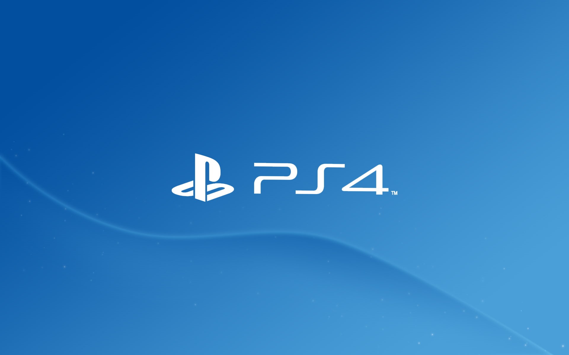 1080P, playstation, ps, blue, ps4, blue background, logo, background, HD Wallpaper