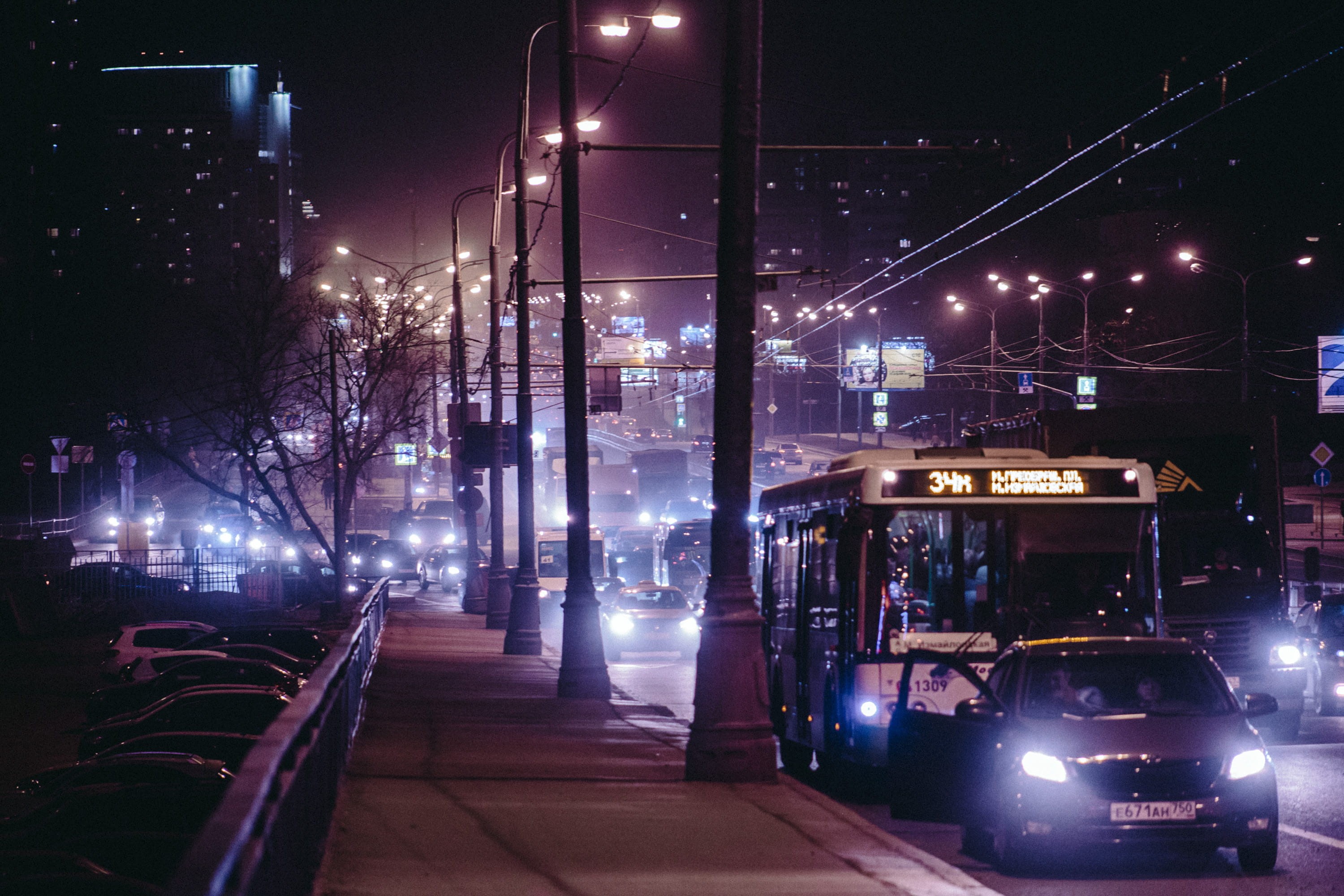 outrun, mode of transportation, communication, pale, urban, street, city, outdoors, city street, 2K, neon, dark, colors, city life, life, land vehicle, HD Wallpaper