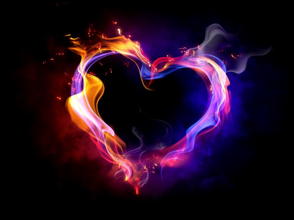 heart, feelings, background, dark, love, 480P, romance, dark background, HD Wallpaper