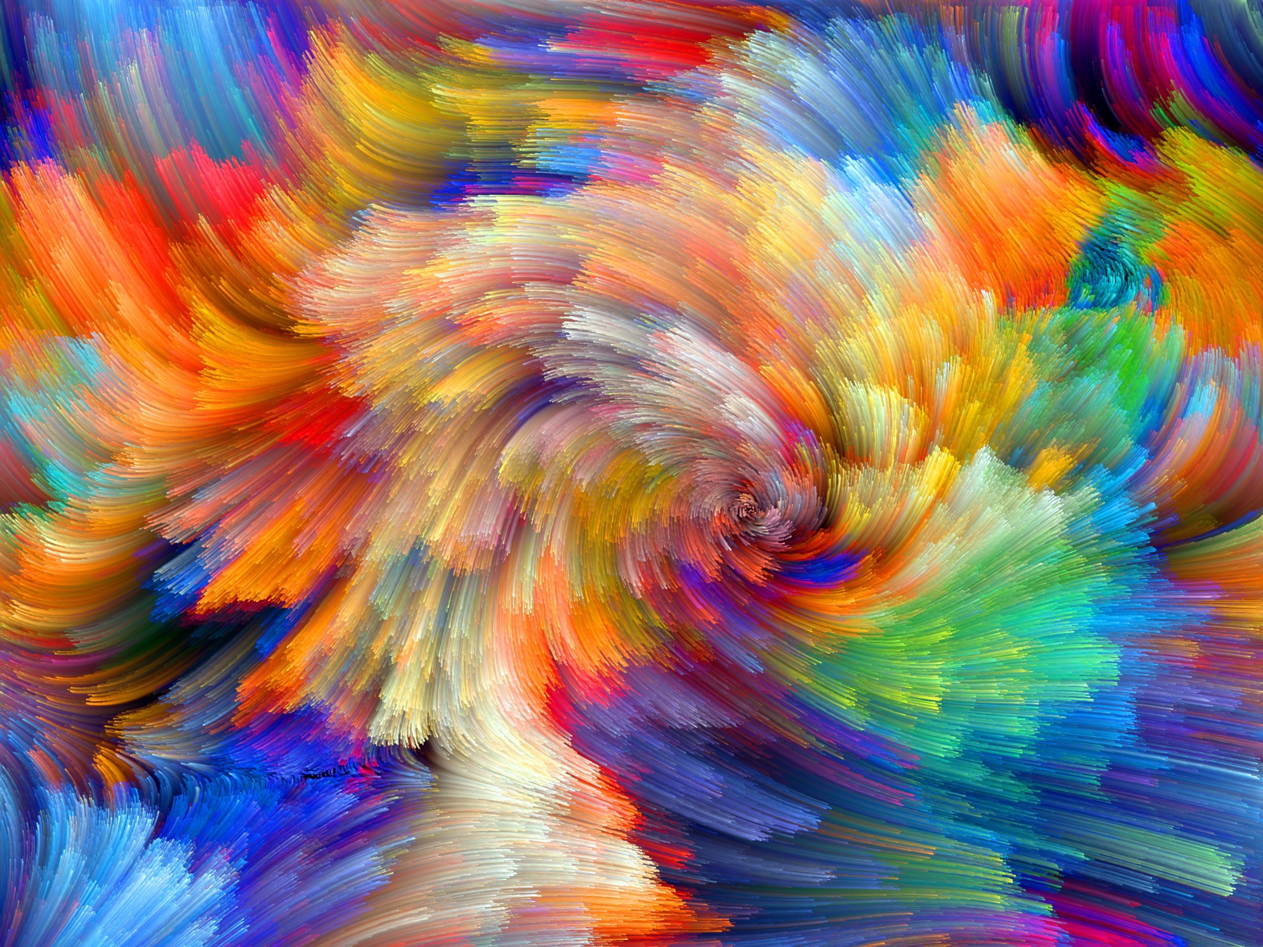 Pictures, 2K, Abstract, Colorful, Rainbow, Lines, Pattern, HD Wallpaper