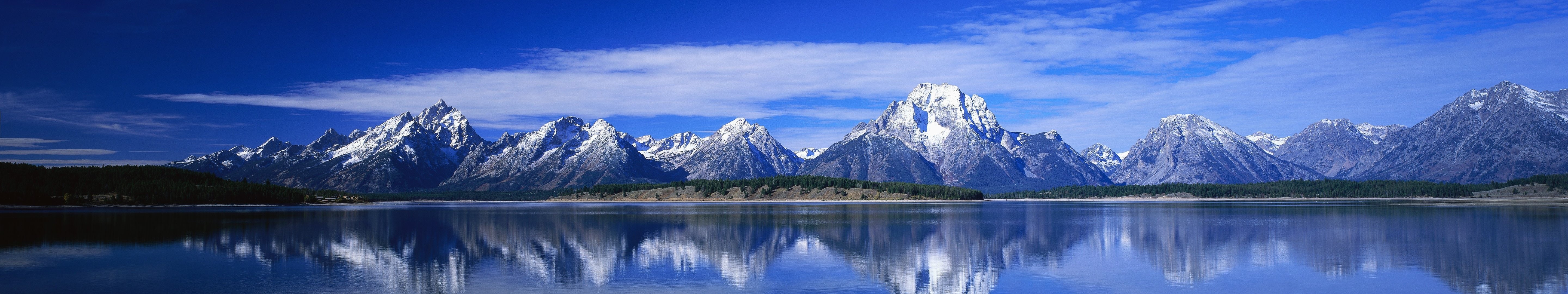 screen, triple, monitor, multiple, montagne, 5K, mountain, multi, HD Wallpaper
