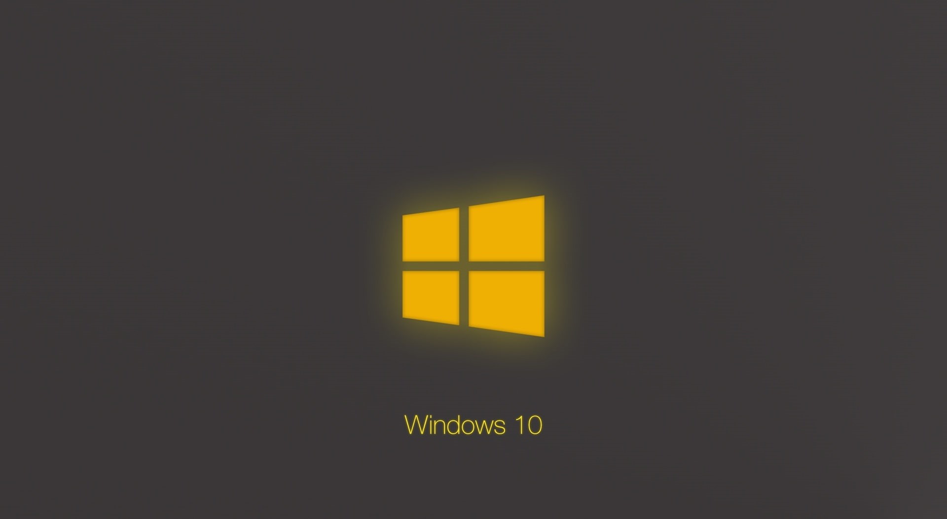 yellow, glow, preview, technical, Windows, 1080P, Windows 10, HD Wallpaper