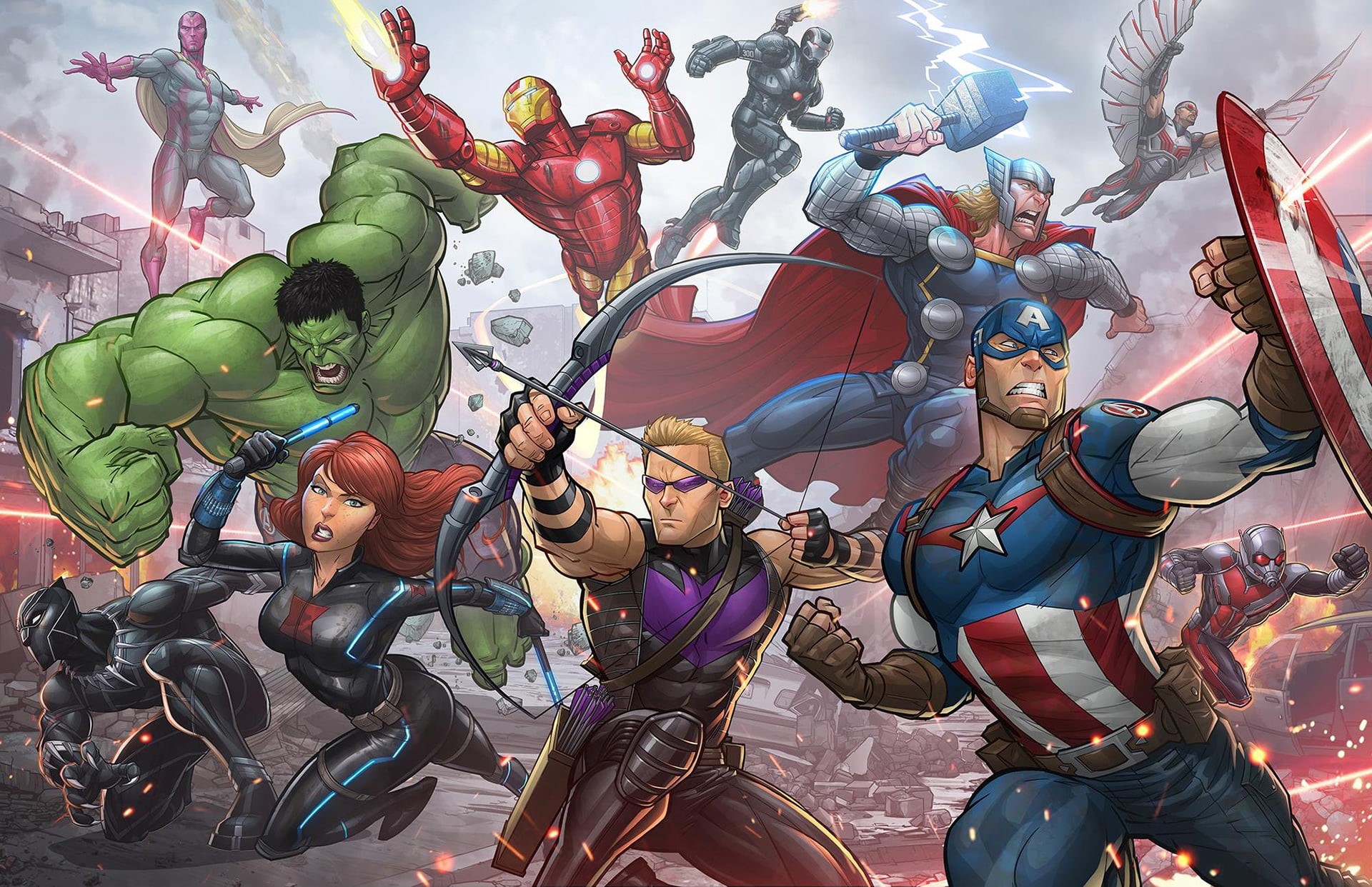 creativity, inflatable, Captain America, lifestyles, The Avengers, high angle view, transportation, city, The Avengers: Age of Ultron, Black Widow, illustration, HD Wallpaper