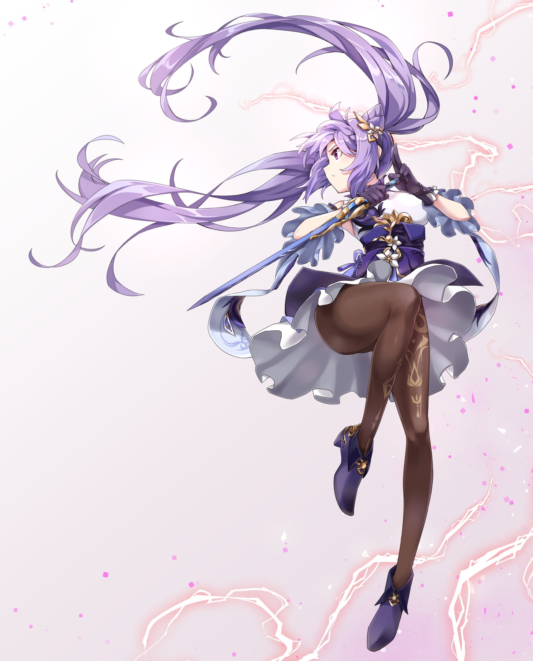 Genshin Impact, keqing (genshin impact), 1080P, Phone HD Wallpaper