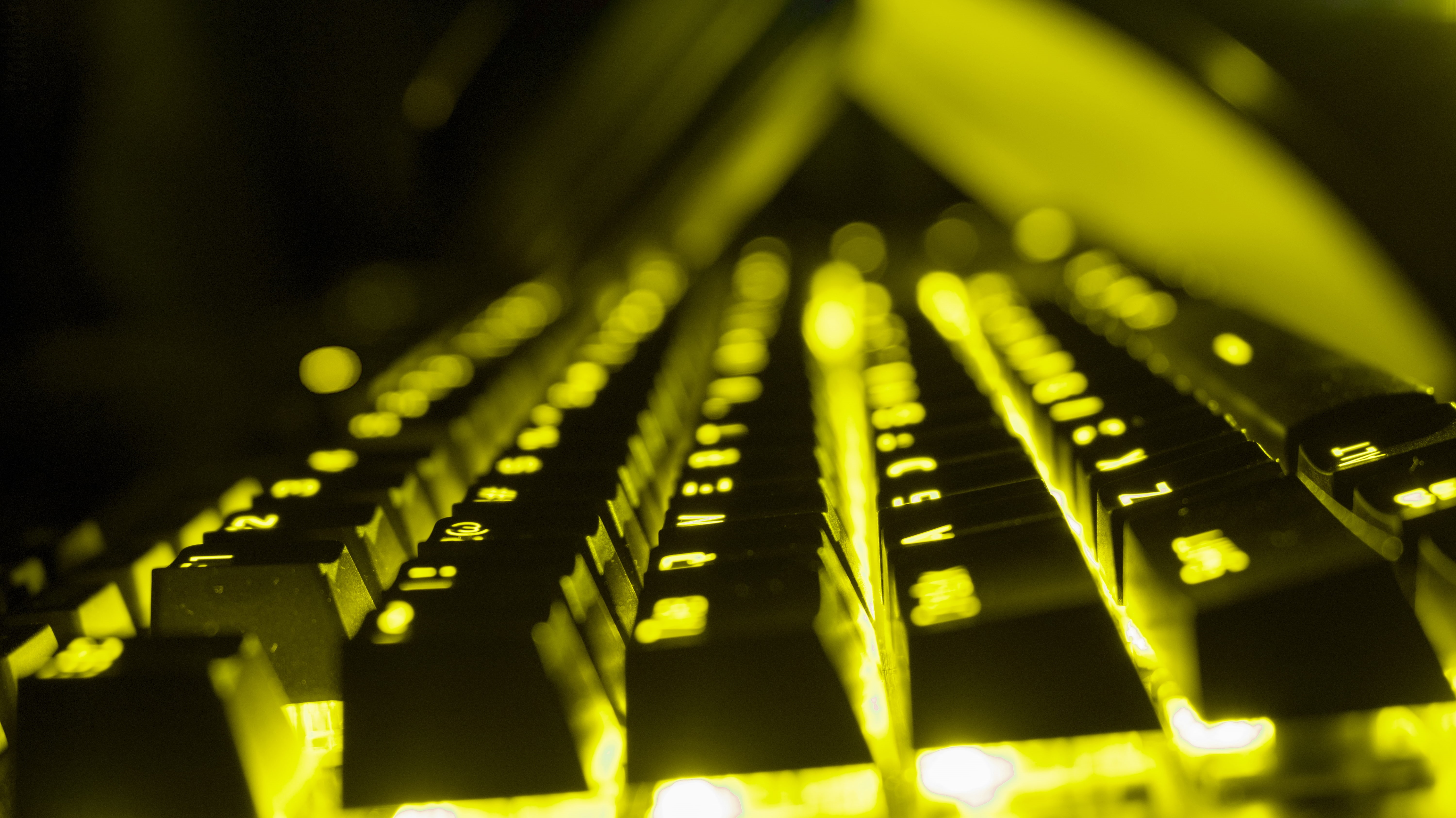 close-up, electronics industry, nightlife, arts culture and entertainment, technology, 5K, Mechanical keyboard, network server, musical instrument, communication, HD Wallpaper