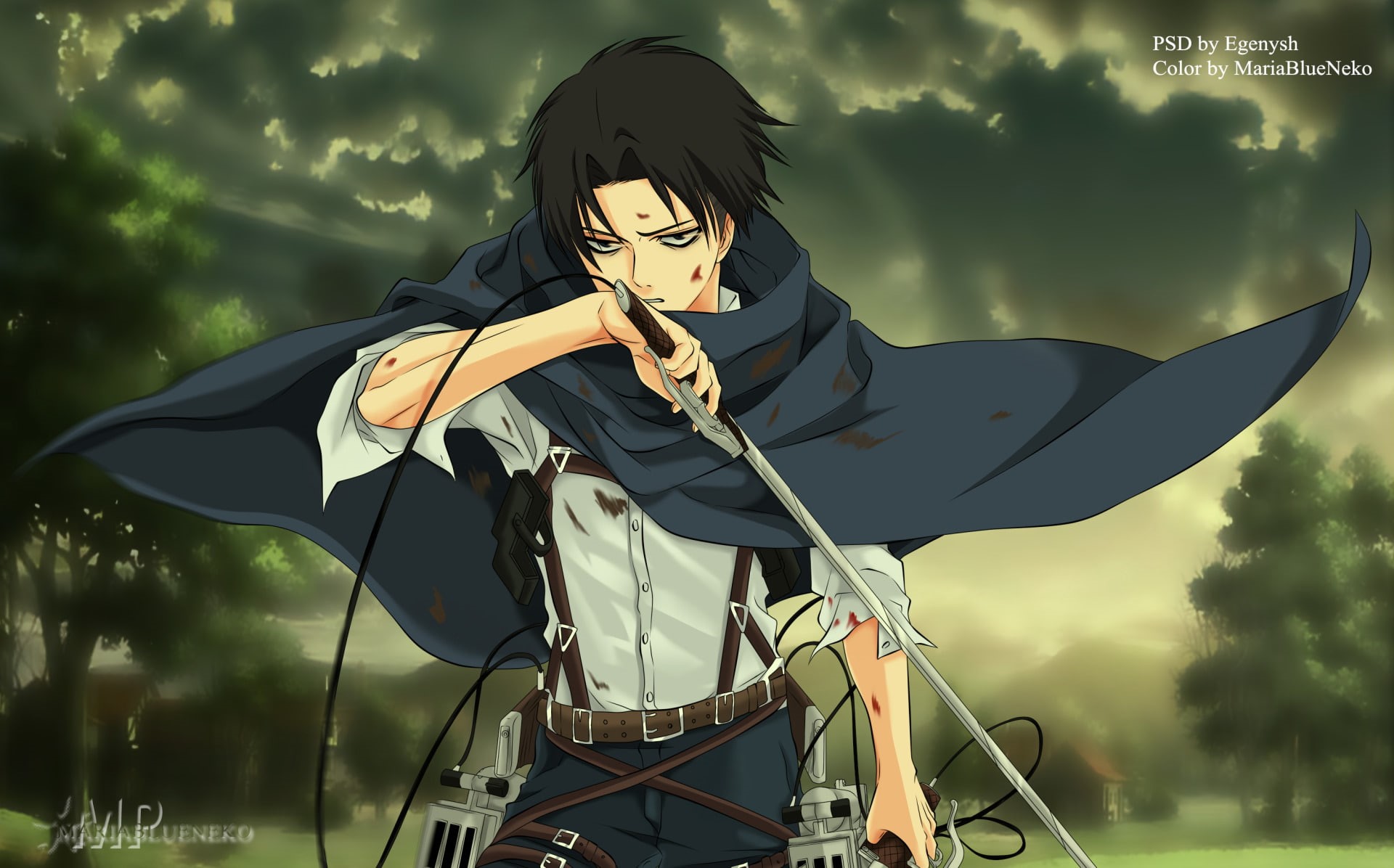 Anime, 1080P, Attack On Titan, Levi Ackerman, HD Wallpaper