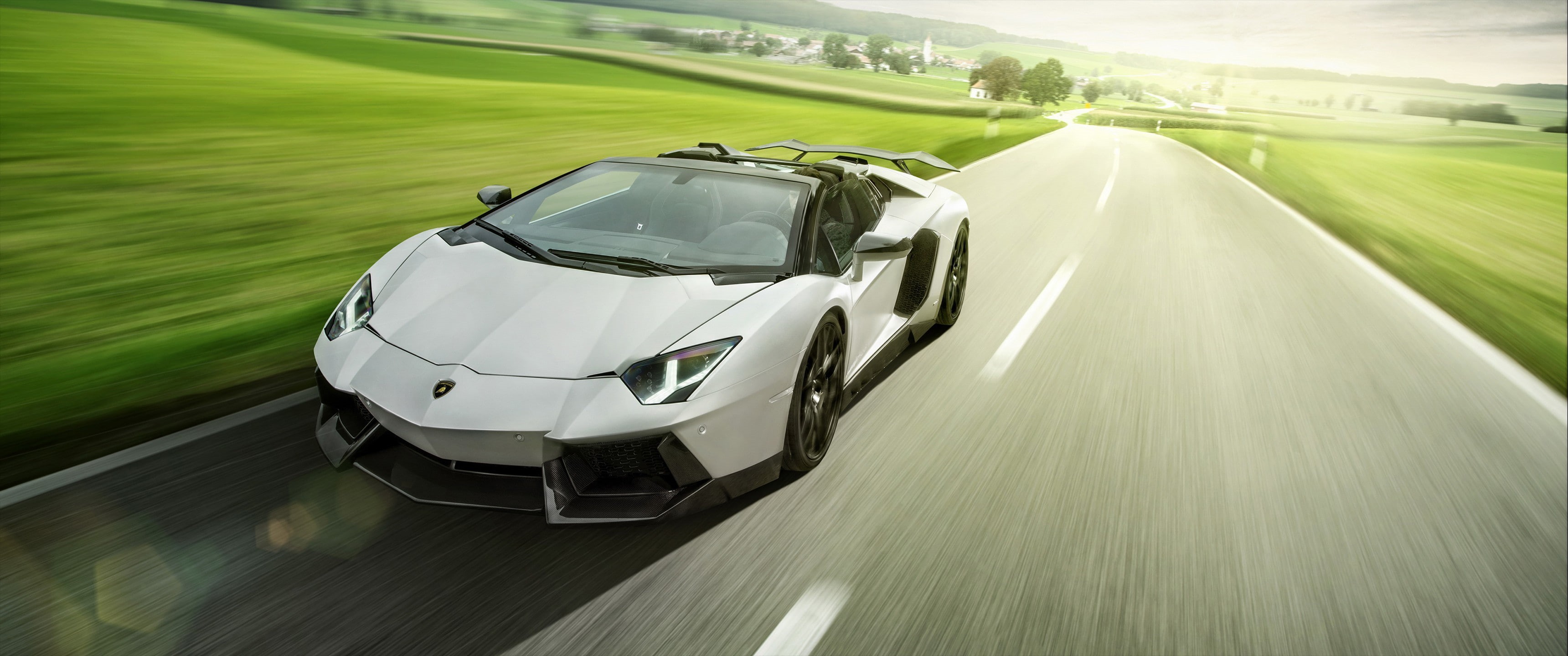 driving, nature, mode of transportation, day, luxury, supercars, Lamborghini, speed, 2K, journey, sport, outdoors, car, travel, Lamborghini Aventador, HD Wallpaper