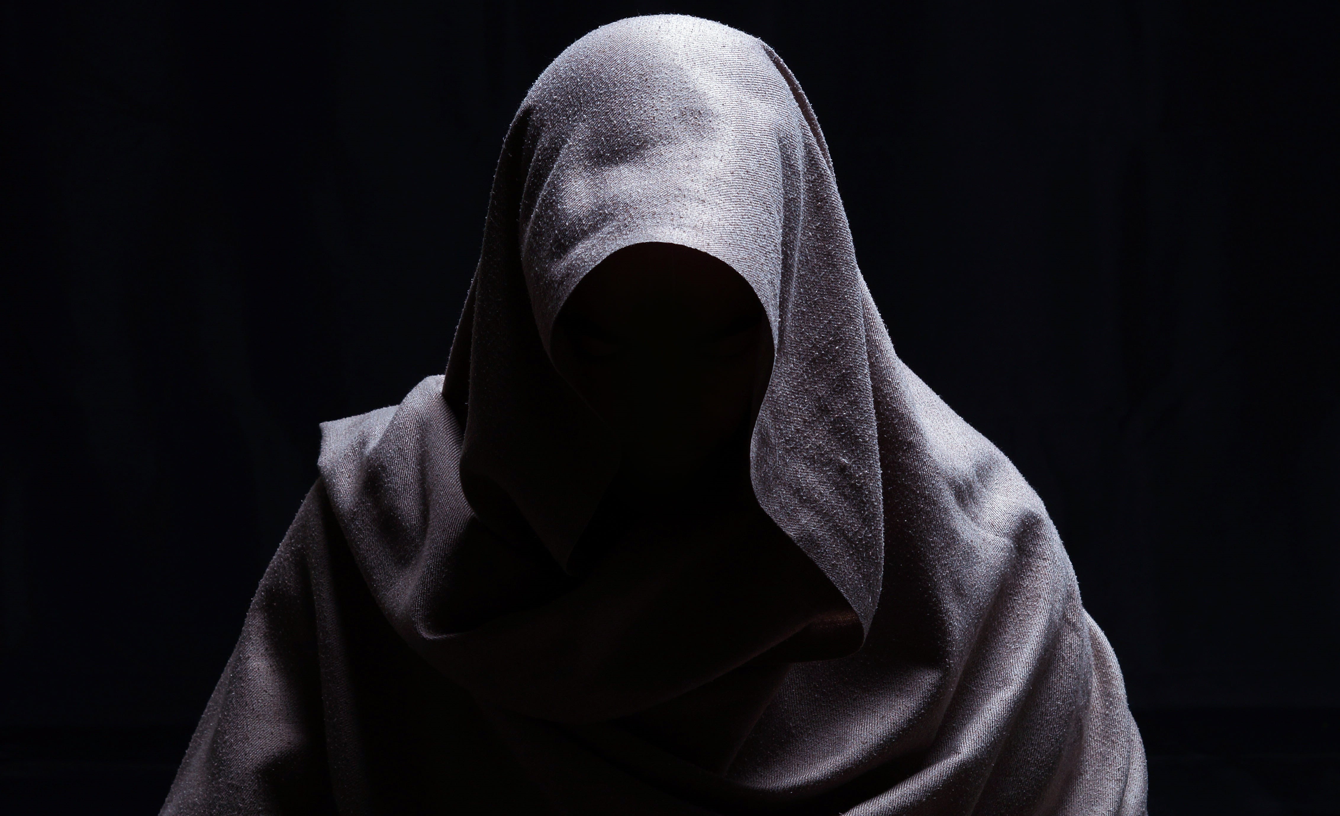 dark, veil, mystery, unrecognizable person, india, hare krishna, meditation, aggression, hiding, worship, clothing, black background, 4K, krishna, spiritual, HD Wallpaper