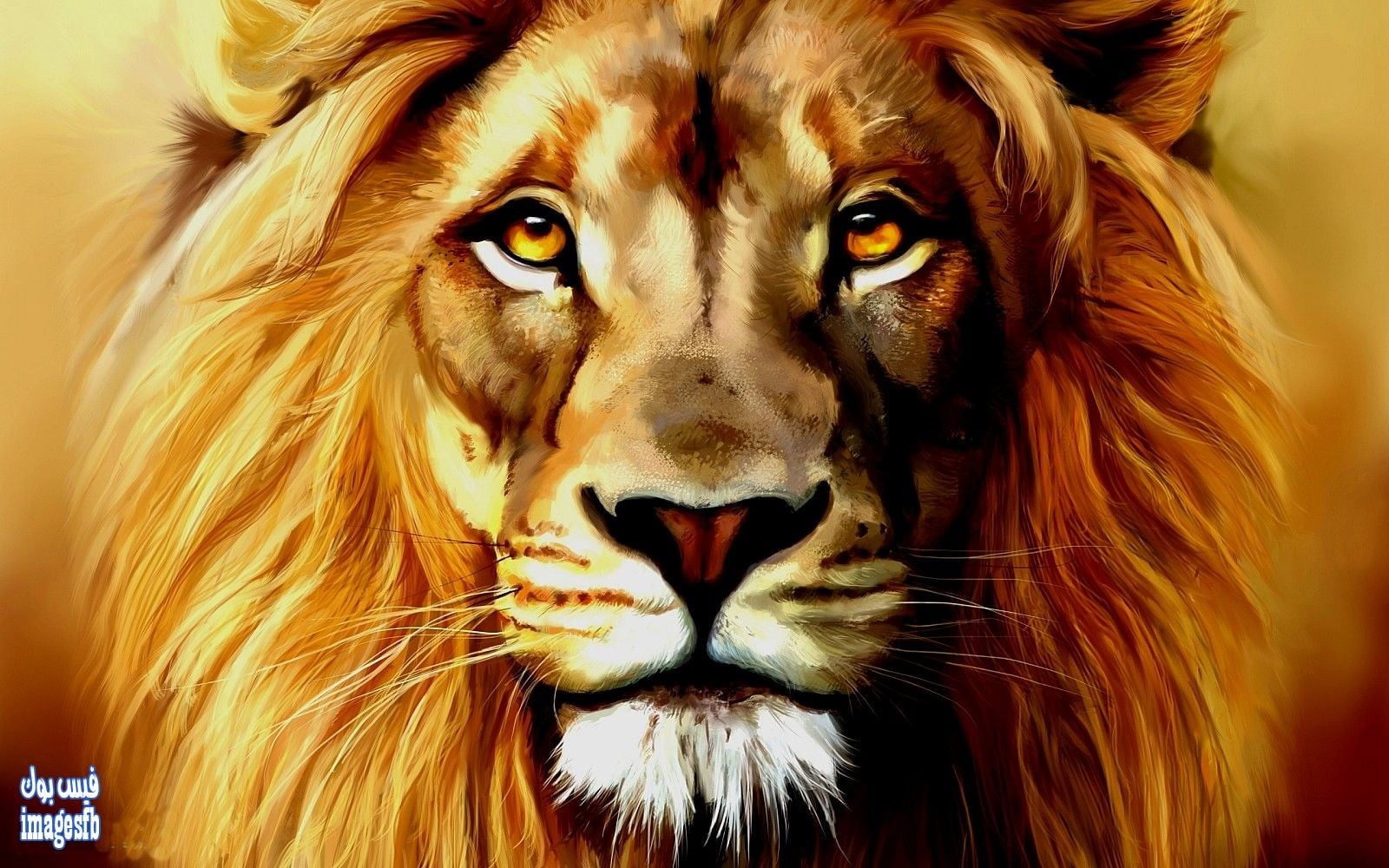 painting, brown, no people, portrait, carnivora, mammal, focus on foreground, one animal, animal body part, animals in the wild, 720P, artwork, feline, HD Wallpaper