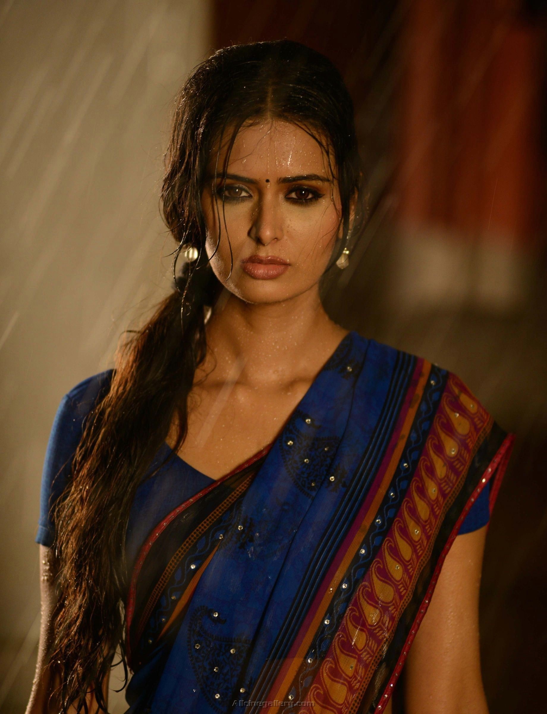 1080P, actress, indian, saree, Phone HD Wallpaper