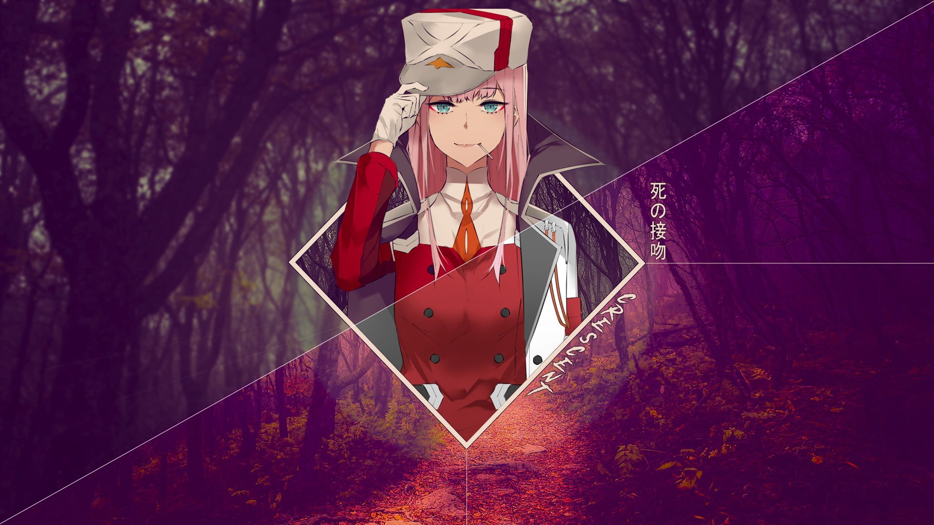 outdoors, transportation, people, Zero Two (Darling in the FranXX), day, Darling in the FranXX, plant, nature, representation, art and craft, focus on foreground, HD Wallpaper
