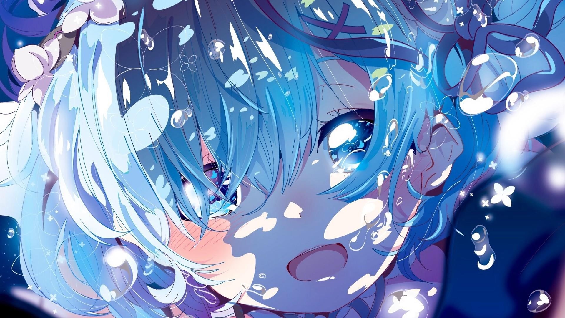rezero, kawaii, rem, ram, 1080P, anime, HD Wallpaper