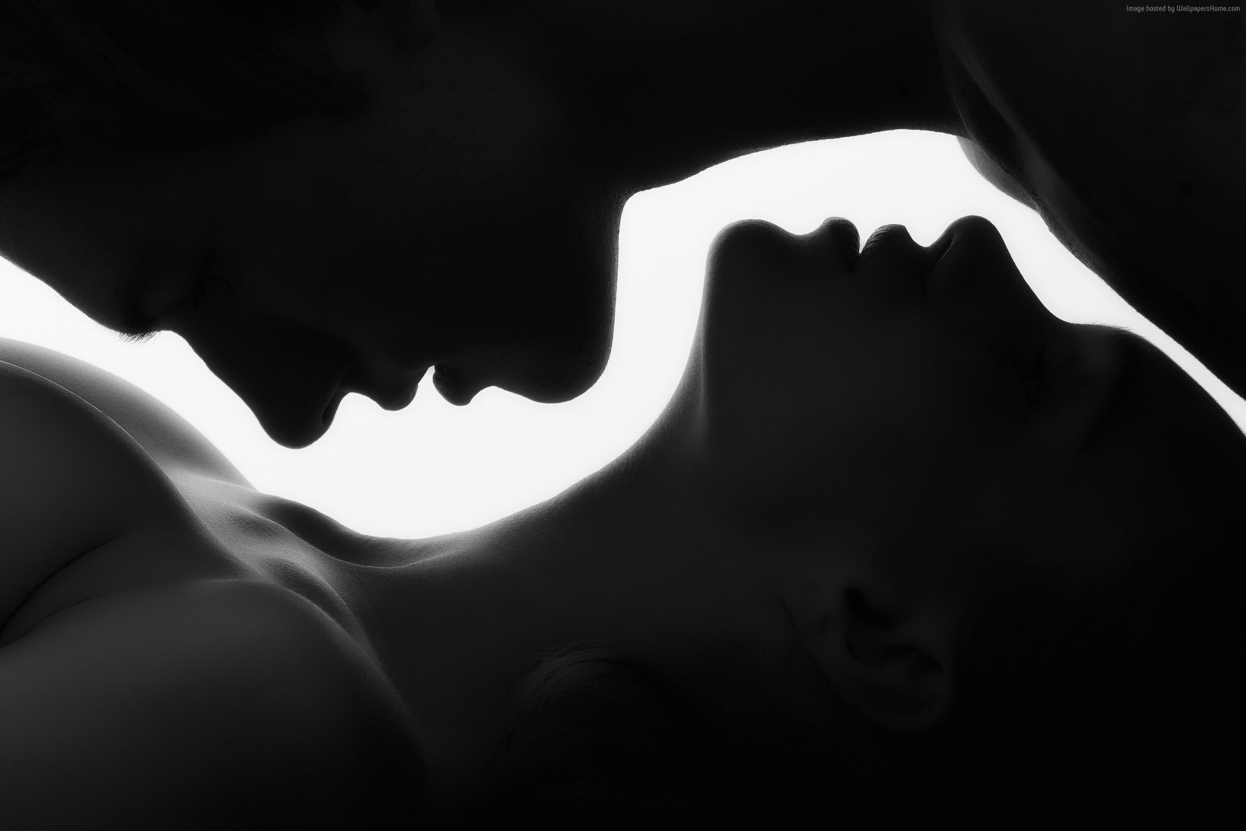 HD, 1080P, love image, kiss, HD Wallpaper
