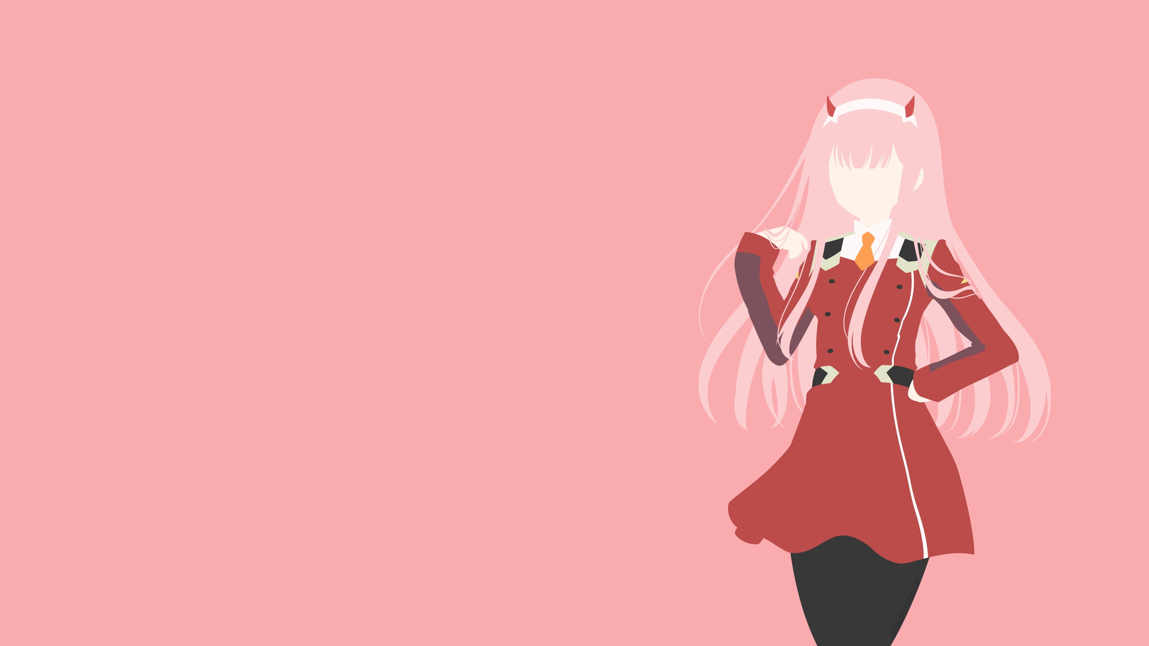 Code:002, anime girls, Darling in the FranXX, pink hair, 4K, Zero Two (Darling in the FranXX), HD Wallpaper