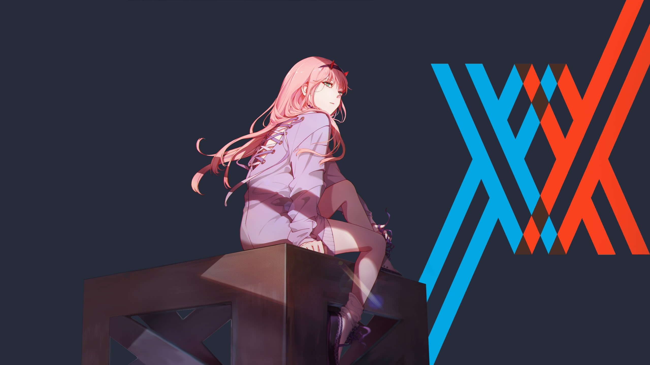 white skin, creativity, young adult, fashion, Darling in the FranXX, representation, young women, arts culture and entertainment, simple background, 2K, HD Wallpaper