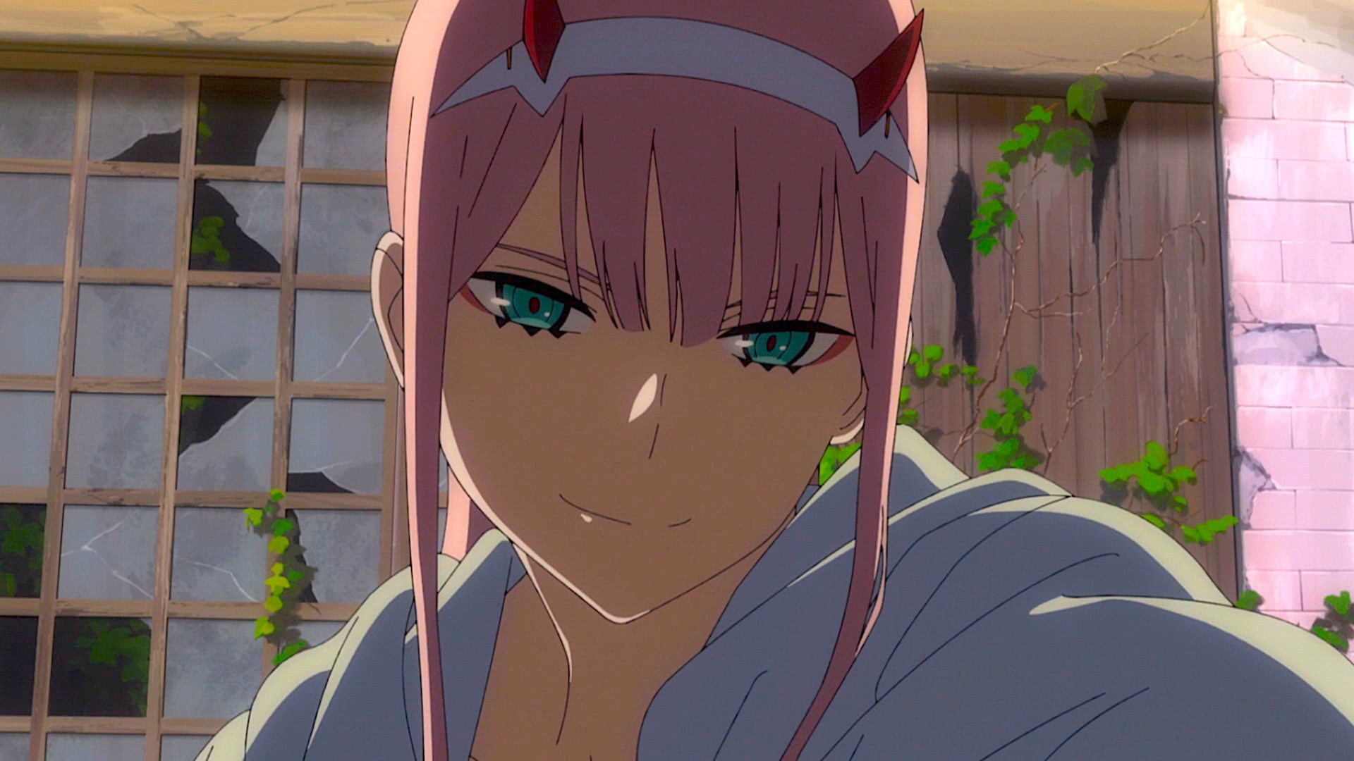close-up, Anime, young men, young adult, real people, men, architecture, looking at camera, leisure activity, Darling in the FranXX, 1080P, obscured face, HD Wallpaper