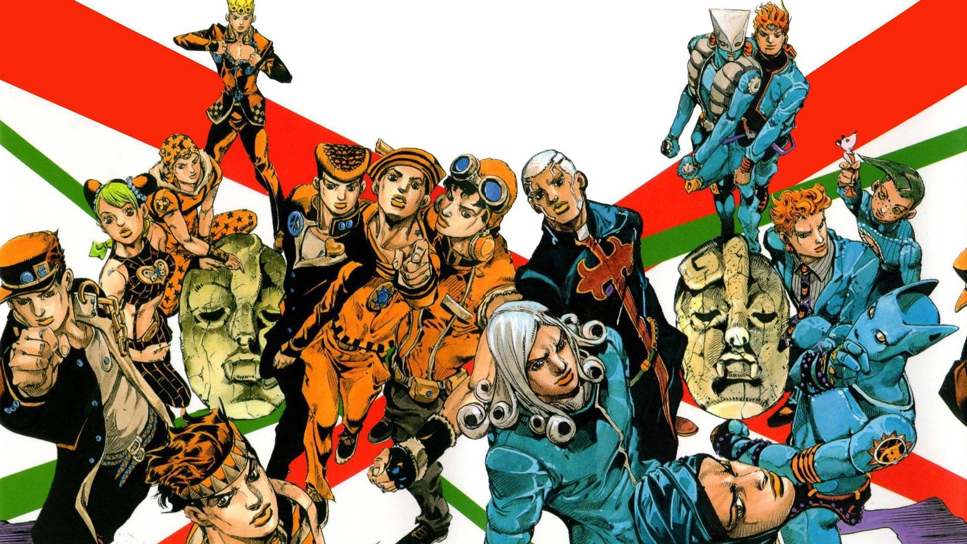 Jotaro Kujo, The World (Jojos Bizarre Adventure), Joseph Joestar, Funny Valentine, Enrico Pucci, Josuke Higashikata, Vinegar Doppio, Kars (Jojos Bizarre Adventure), HD Wallpaper