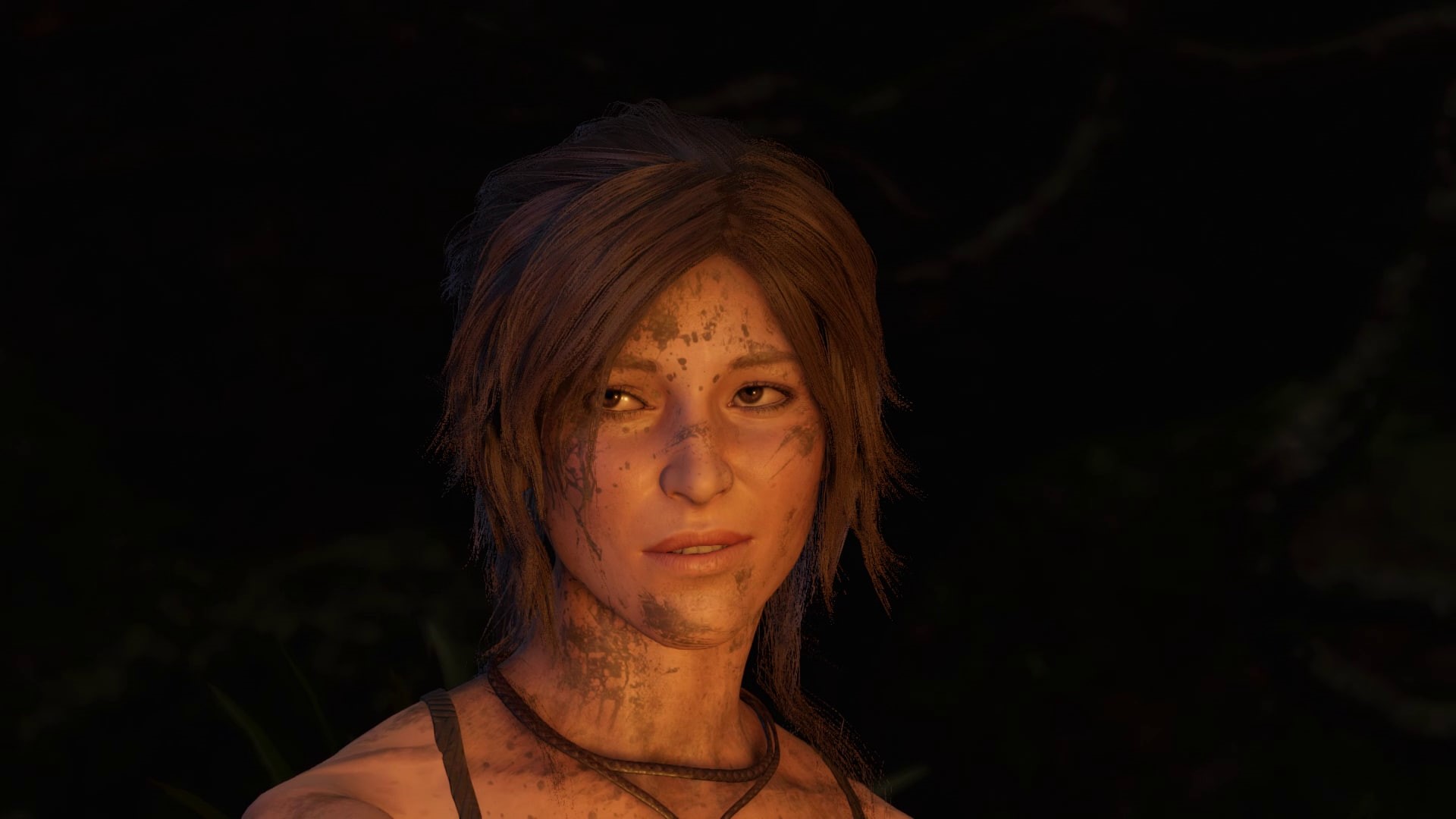 one person, hairstyle, young adult, contemplation, video games, beautiful people, front view, Lara Croft, night, Shadow of the Tomb Raider, beauty, hair, HD Wallpaper