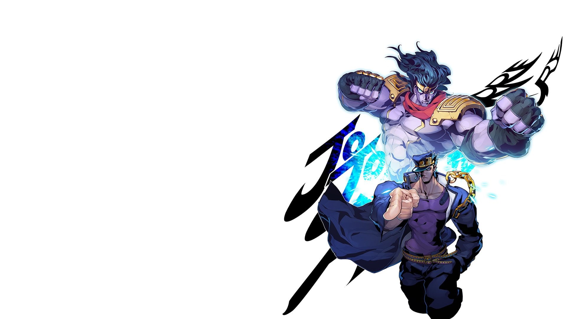 1080P, Jotaro Kujo, Anime, Star Platinum (Jojos Bizarre Adventure), Jojos Bizarre Adventure, HD Wallpaper
