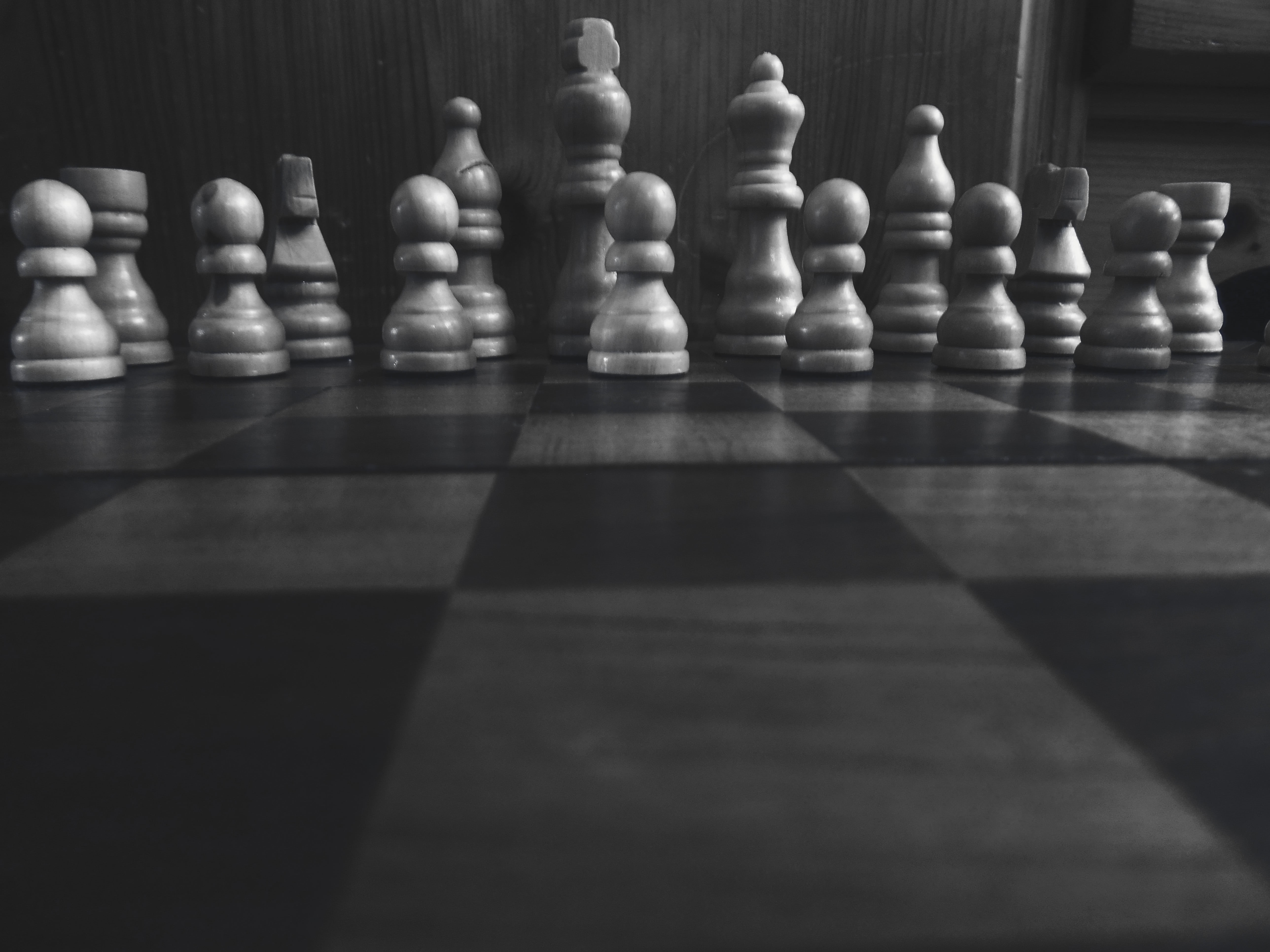 close-up, piece, modern, leisure games, chess, indoors, black, set, chess piece, photography, chess board, strategy, 5K, home, queen - chess piece, relaxation, HD Wallpaper