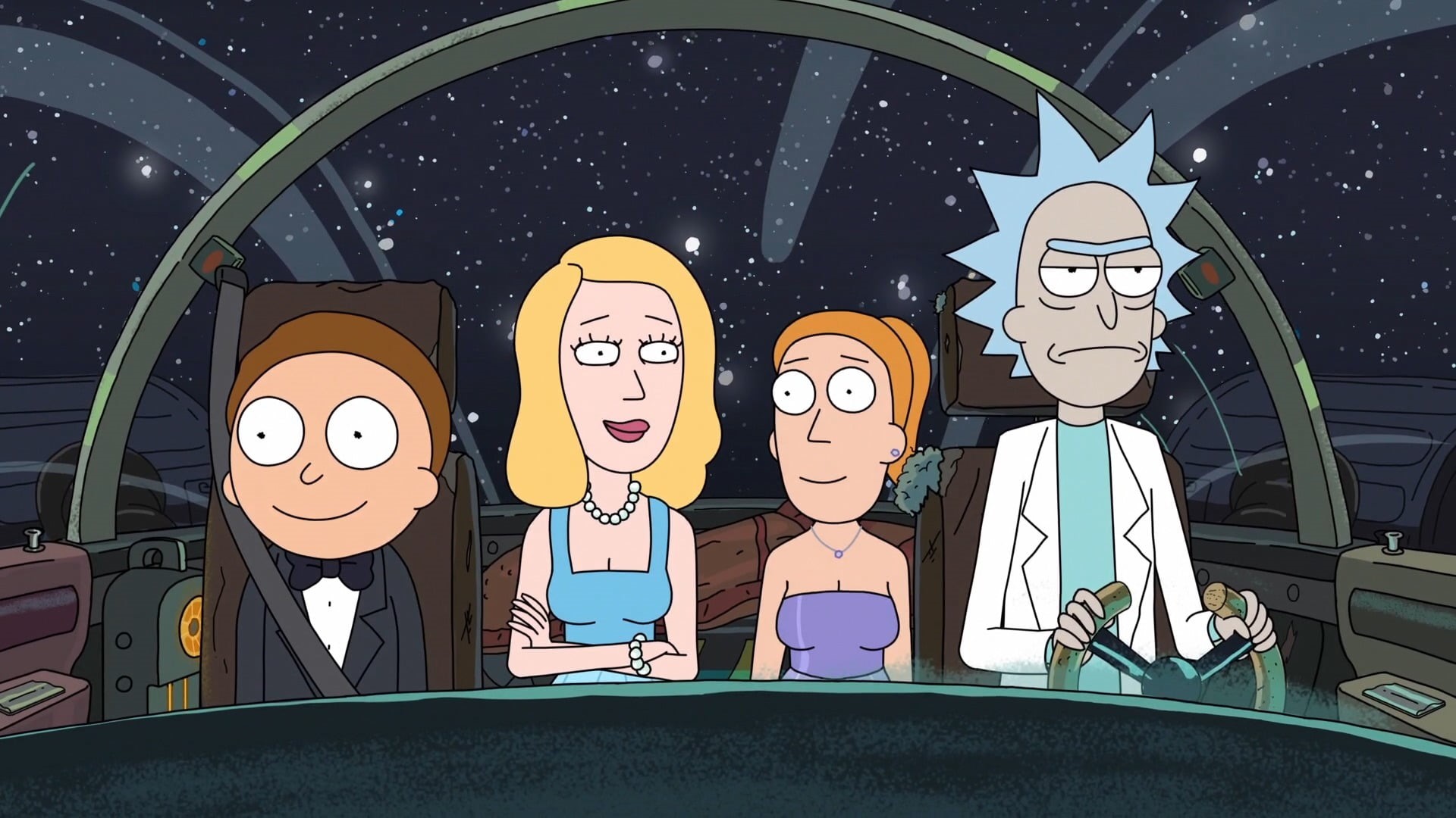 creativity, 1080P, communication, human representation, Rick Sanchez, digital, technology, indoors, Beth Smith, morty, real people, men, cartoon, HD Wallpaper