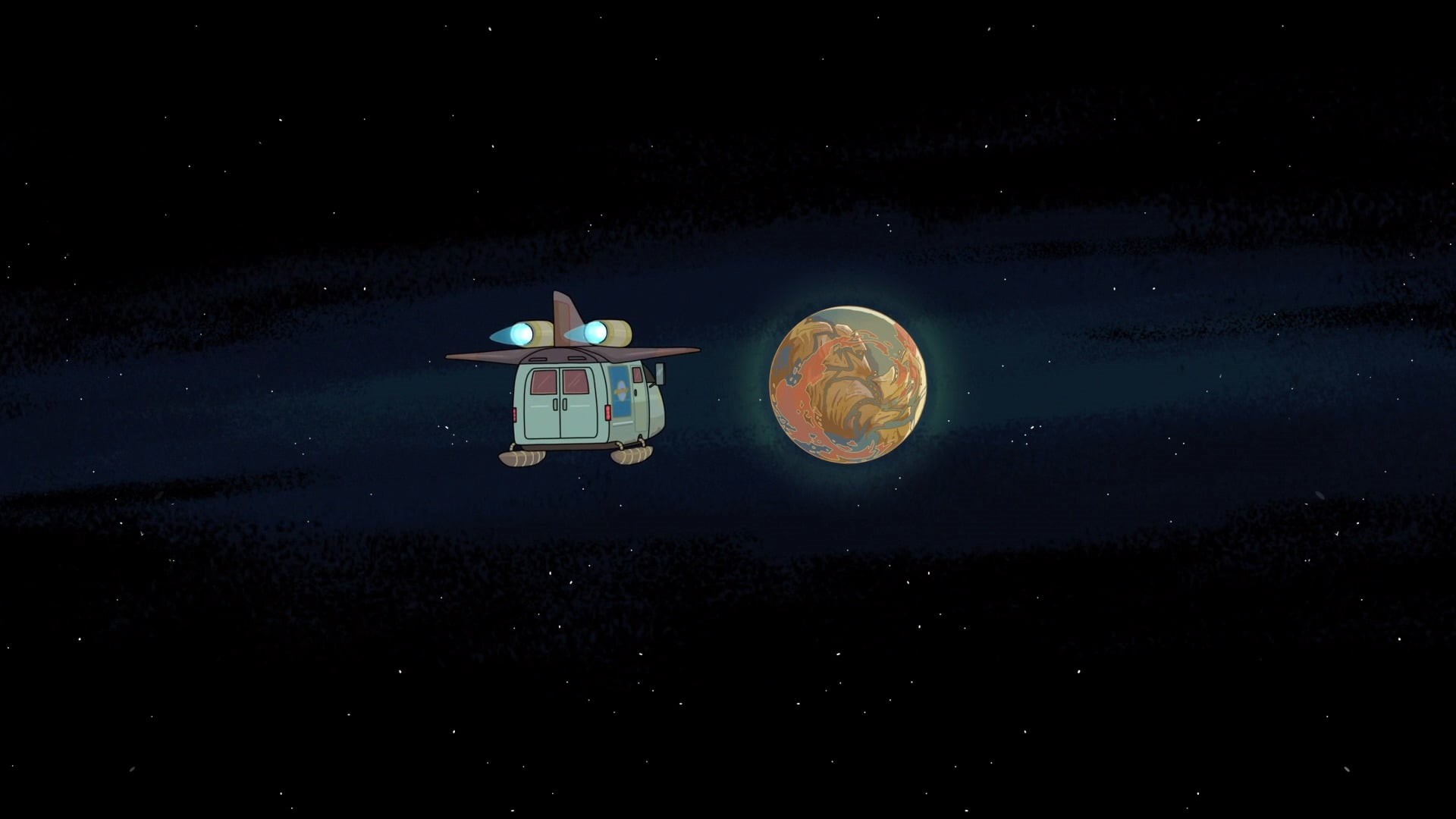 rick, space exploration, night, digital, astrology, space and astronomy, 1080P, planet - space, galaxy, exploration, space, Adult Swim, moon, beauty in nature, HD Wallpaper