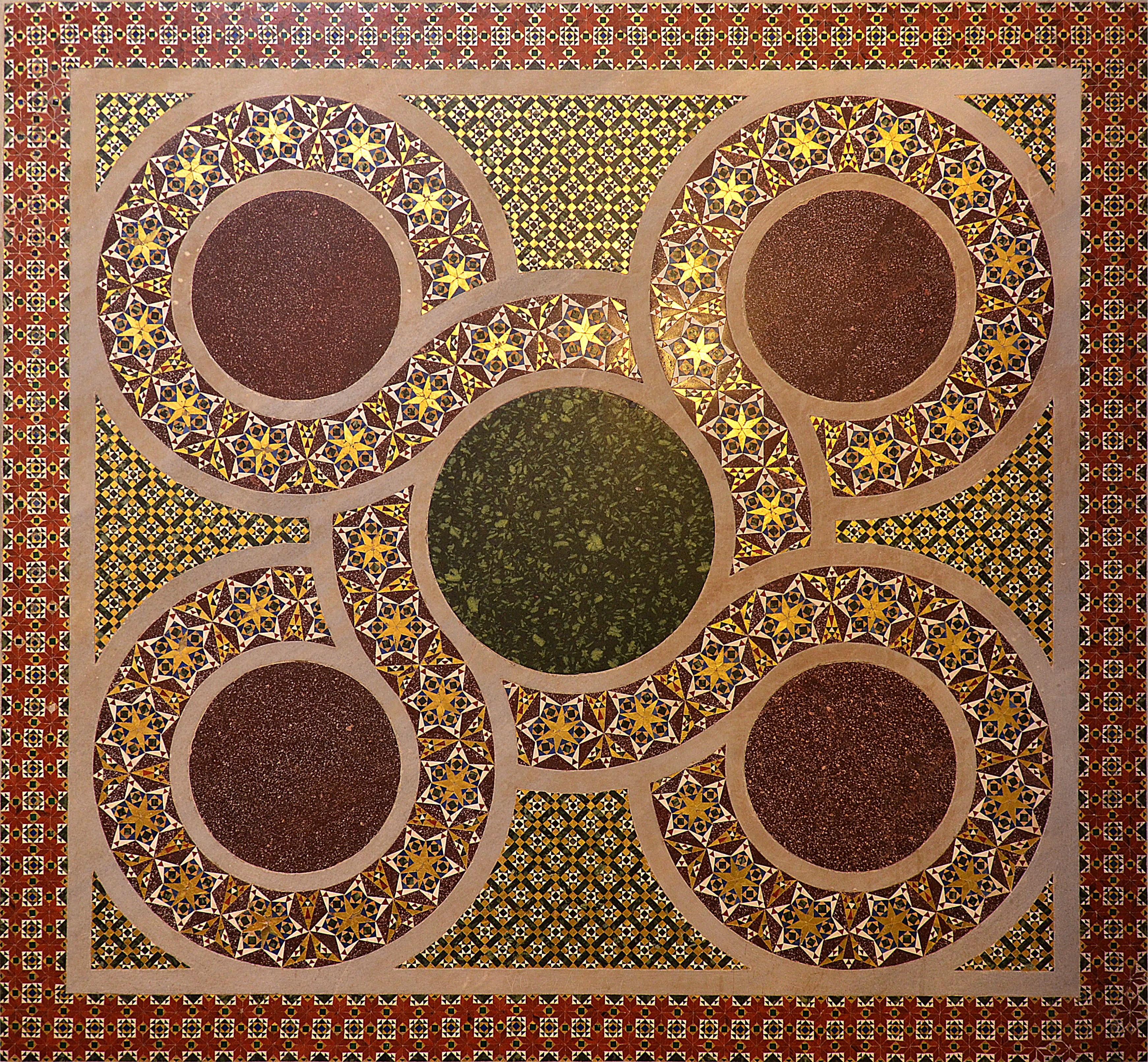arabic Style, chapel, islam, yellow, directly above, close-up, sicily, multi colored, circle, print, geometric shape, refreshment, no people, wood - material, HD Wallpaper