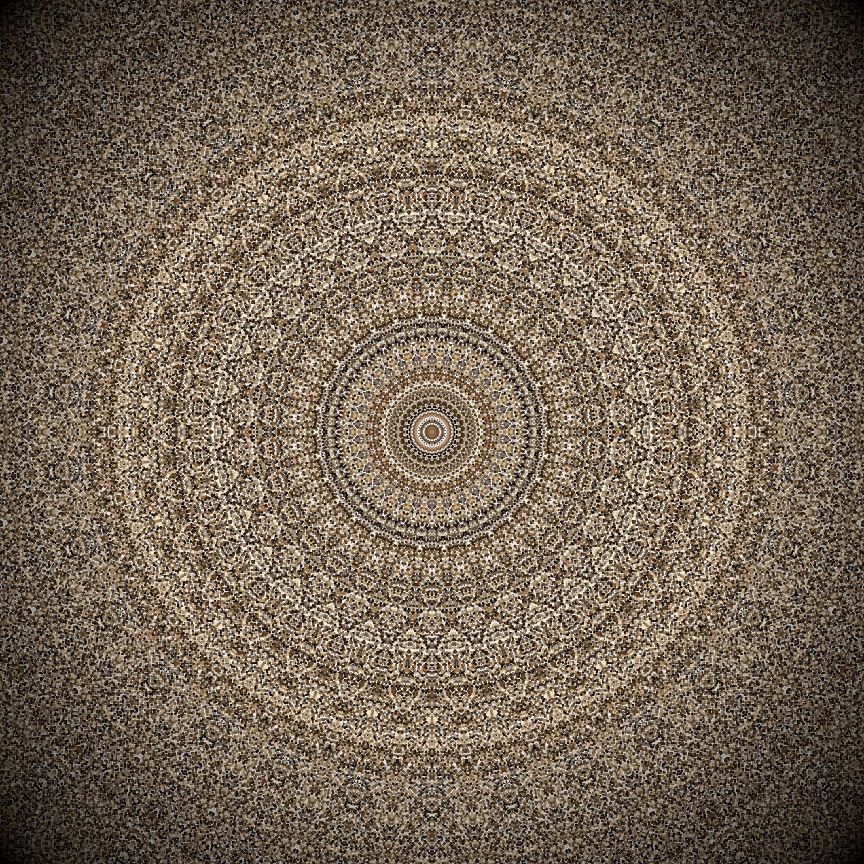 full frame, high angle view, graphic, background, artwork, tree, circle, pattern, water, abstract, art, decorative, close-up, day, concentric, land, 2K, Phone HD Wallpaper