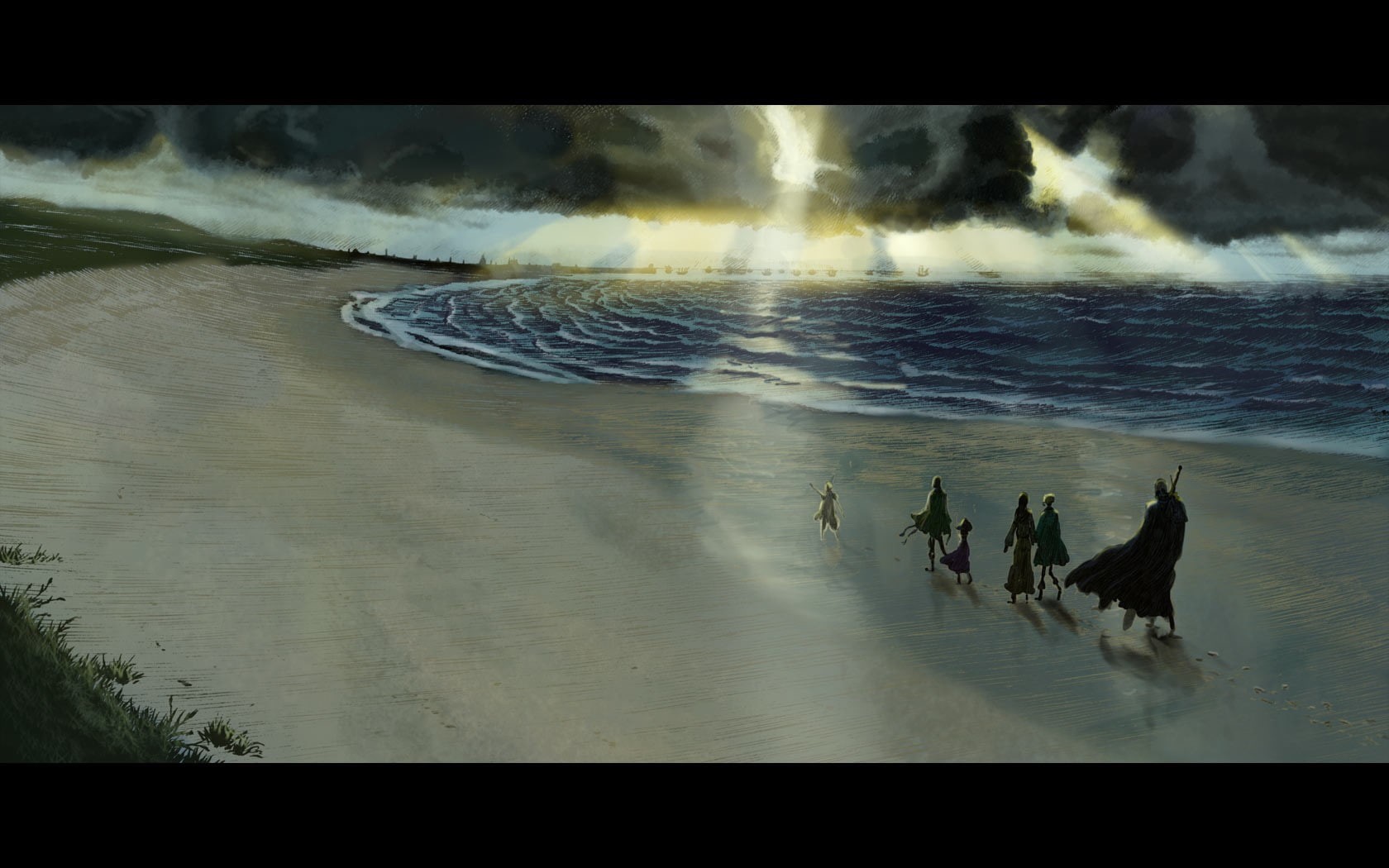 720P, Kentaro Miura, Guts, Berserk, beach, HD Wallpaper